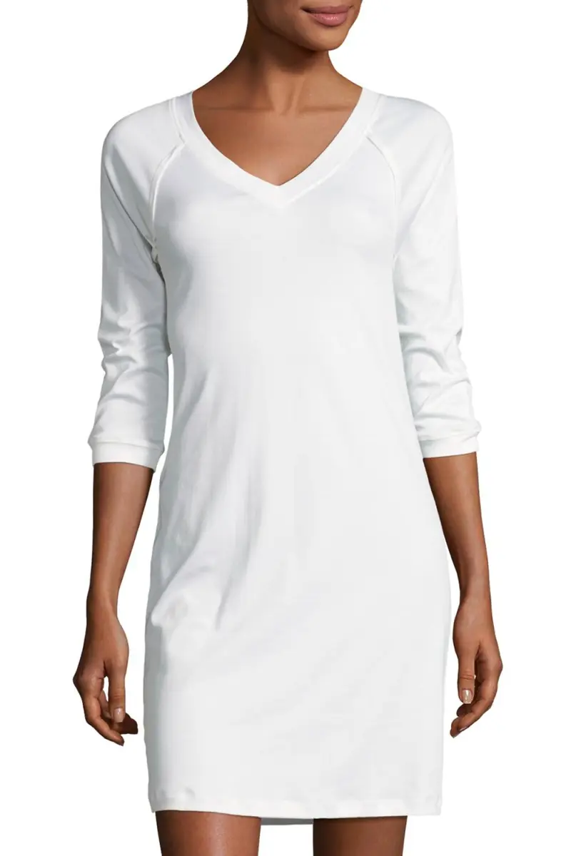 Hanro Pure Essence 3/4-Sleeve Gown | Thumbnail 3 Hanro Pure Essence 3/4-Sleeve Gown | Thumbnail 3