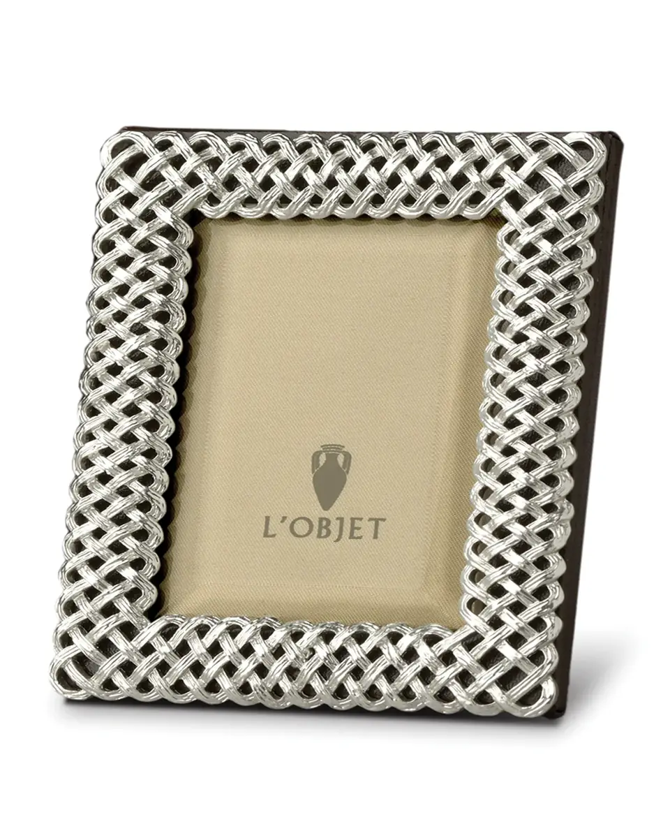 L'Objet Platinum Braid 2" x 3" Picture Frame | Thumbnail 2
