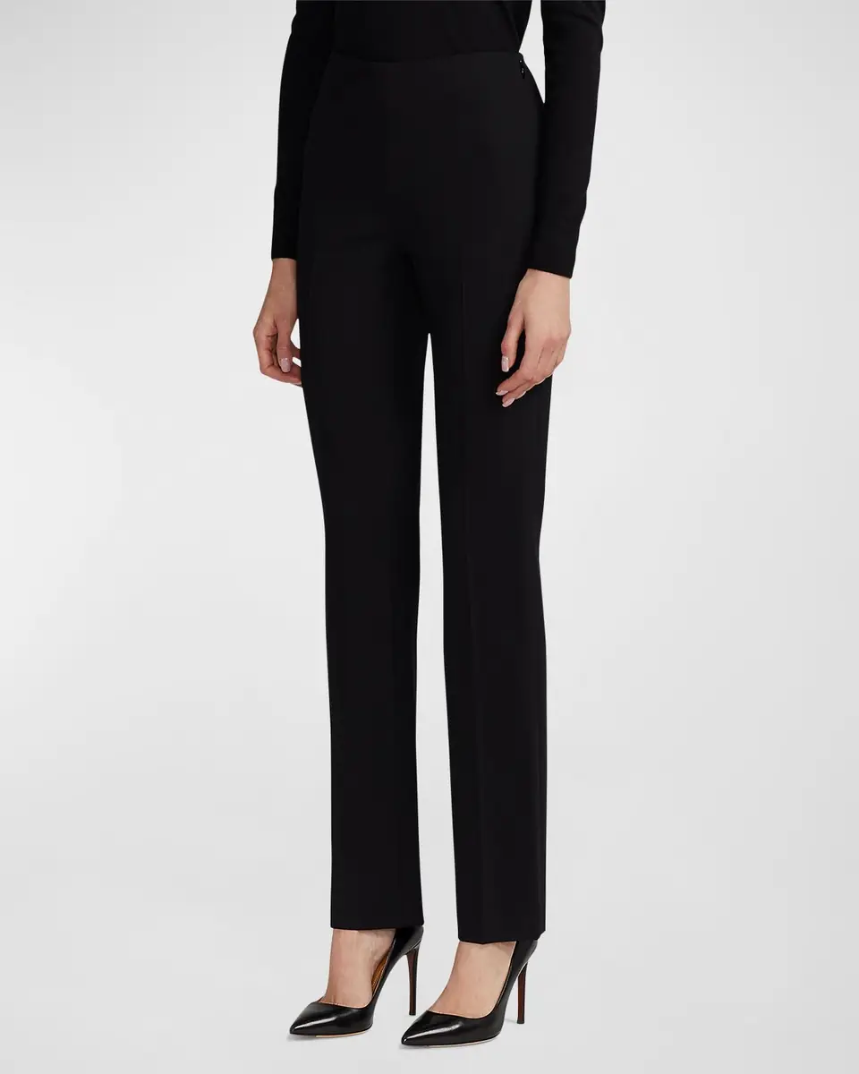 Ralph Lauren Collection Alandra Stretch Wool Pants | Thumbnail 7