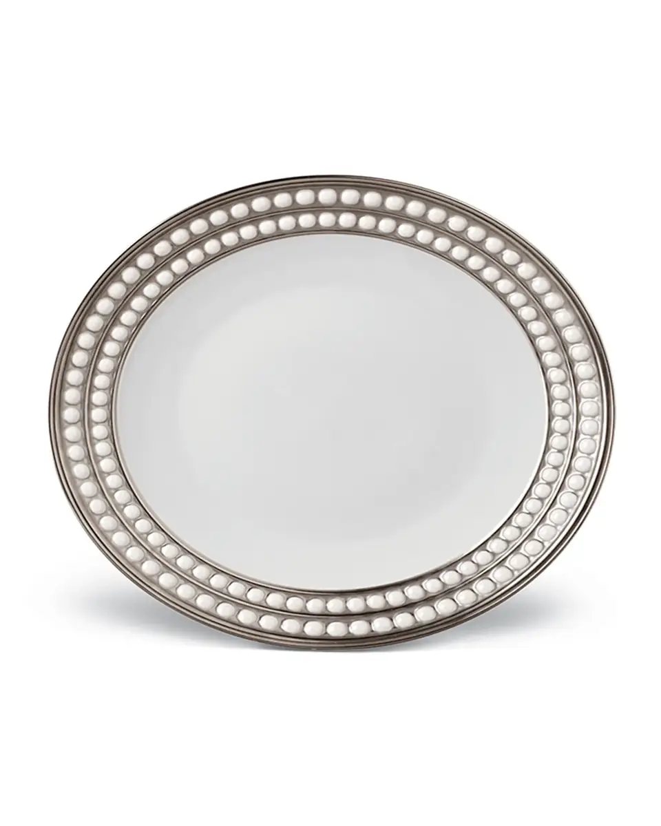 L'Objet Perlee Platinum Salad Plate | Thumbnail 2