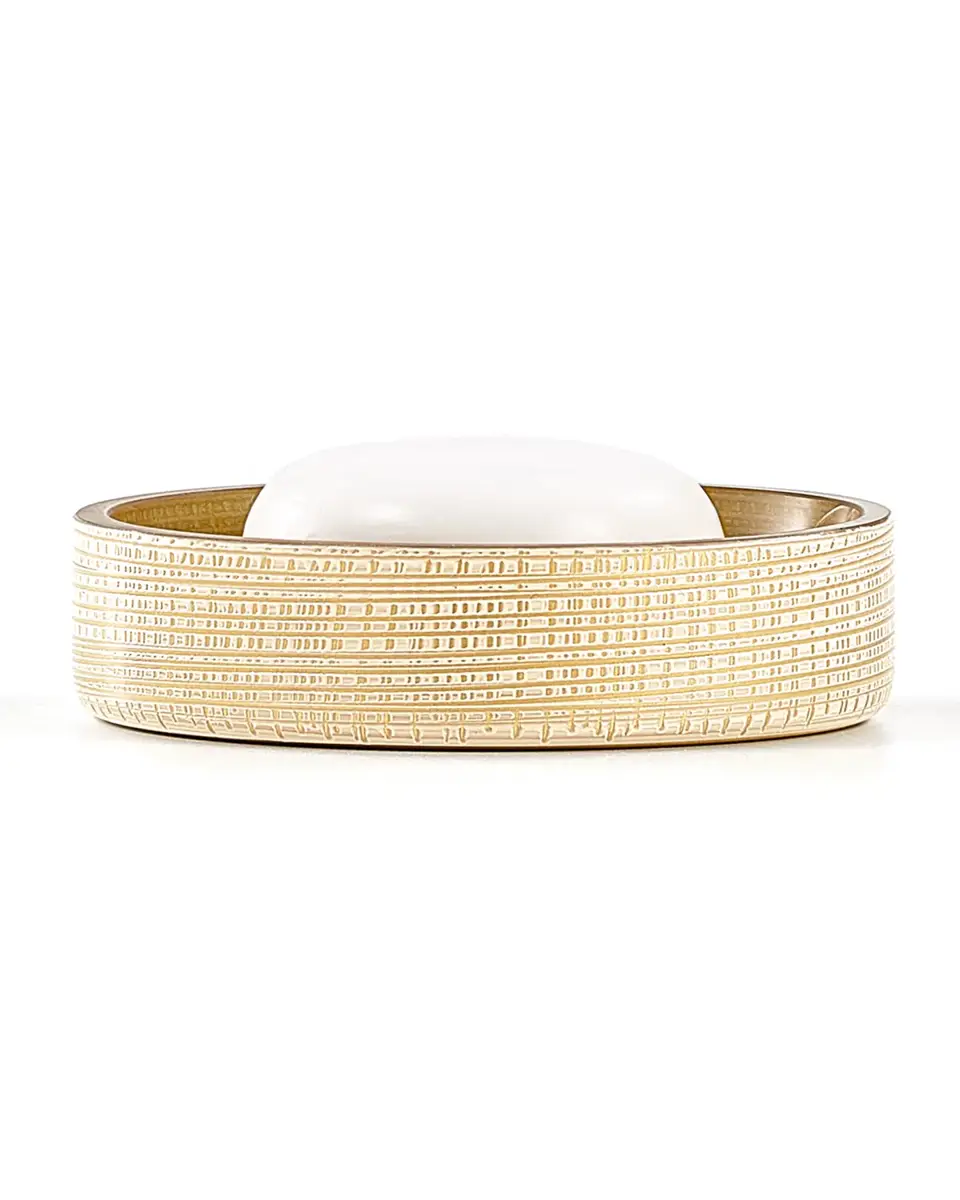 Labrazel Woven Soap Dish, Gold | Thumbnail 2