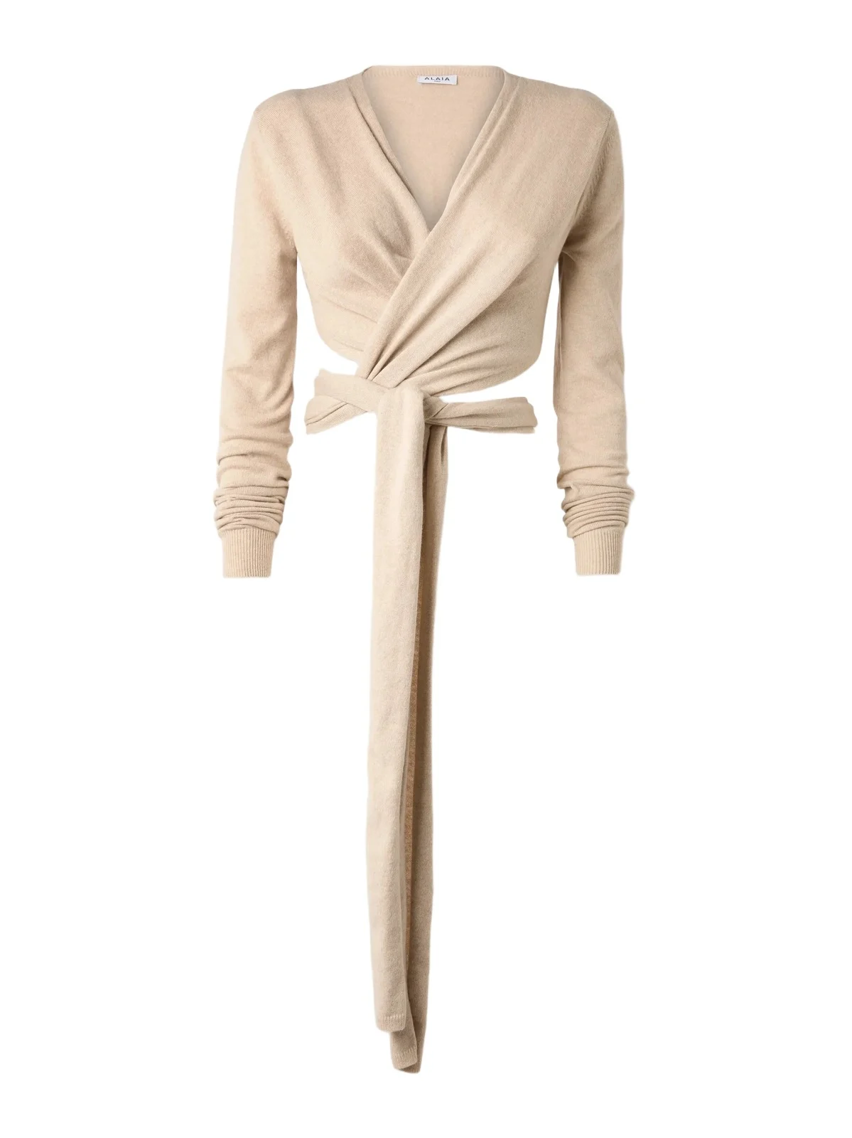 Cropped Cashmere-blend Wrap Top Cropped Cashmere-blend Wrap Top