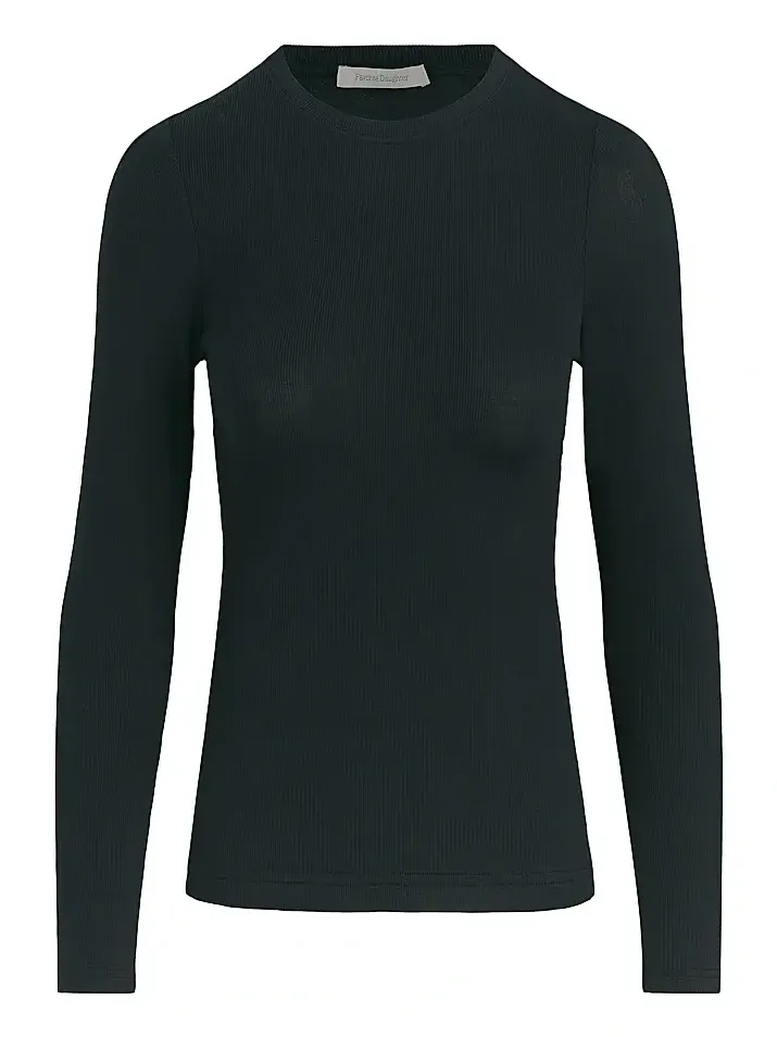 Women's Rib-Knit Long-Sleeve Top Women's Rib-Knit Long-Sleeve Top