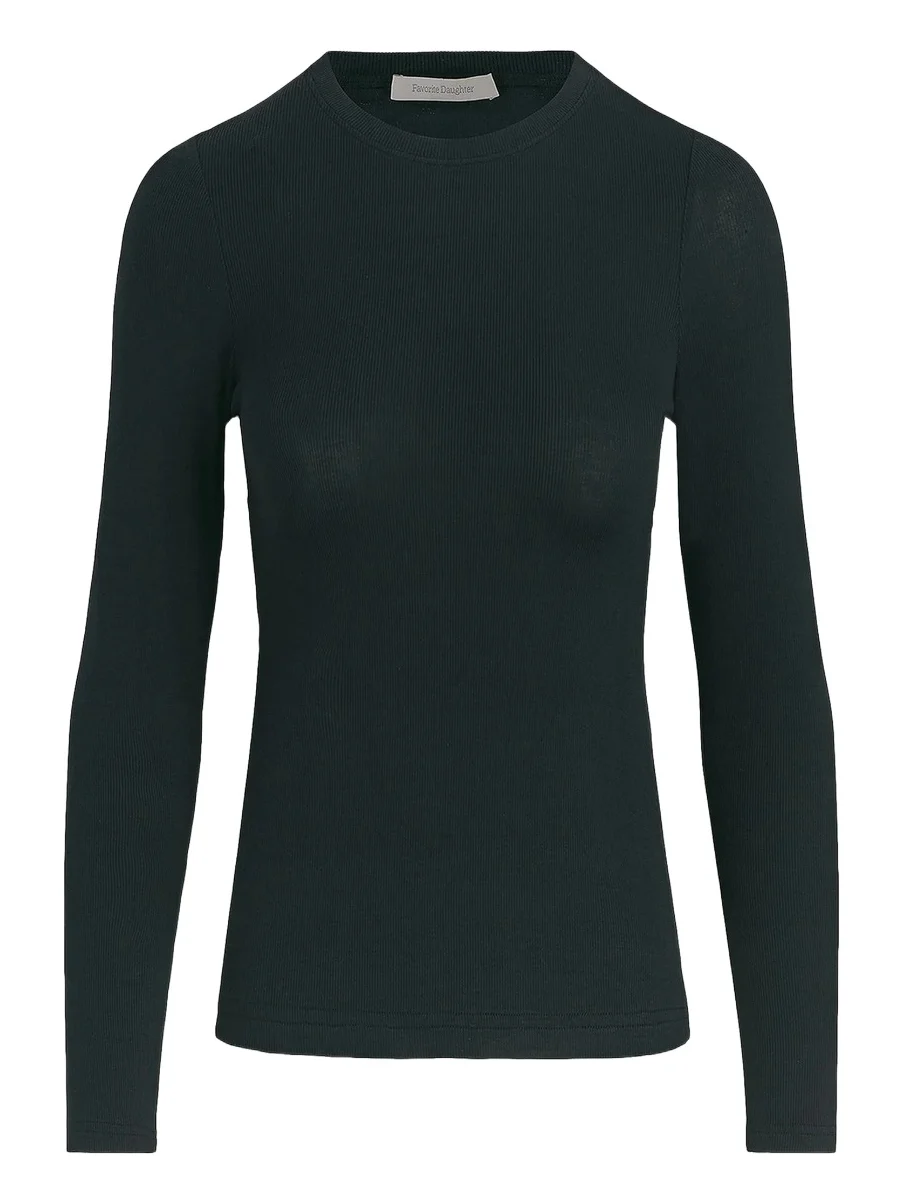 Women's Rib-Knit Long-Sleeve Top Women's Rib-Knit Long-Sleeve Top