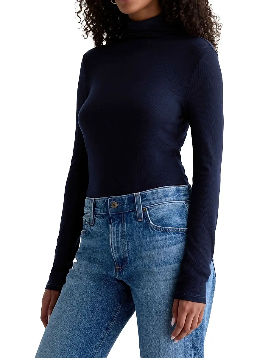 AG Jeans Women's Chels Cotton Turtleneck Sweater | Thumbnail 3 AG Jeans Women's Chels Cotton Turtleneck Sweater | Thumbnail 3