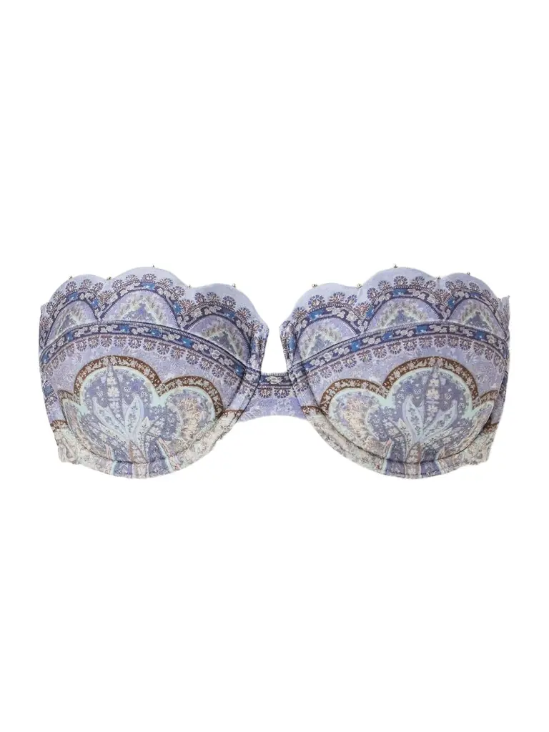 Zimmermann Wanderlust Strapless Embellished Paisley-print Bikini Top | Image 1 Zimmermann Wanderlust Strapless Embellished Paisley-print Bikini Top | Image 1