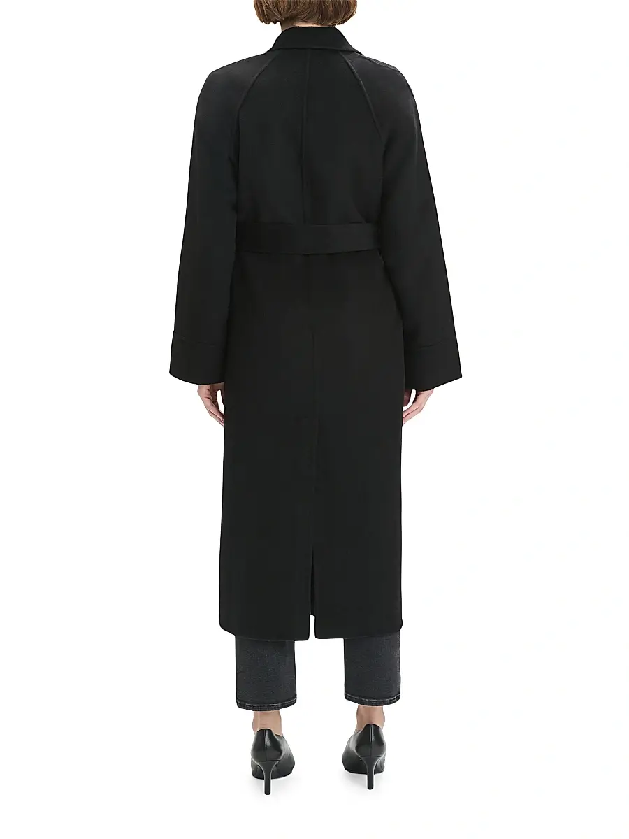 Favorite Daughter Women's Paola Wool-Blend Self-Belt Coat | Thumbnail 6