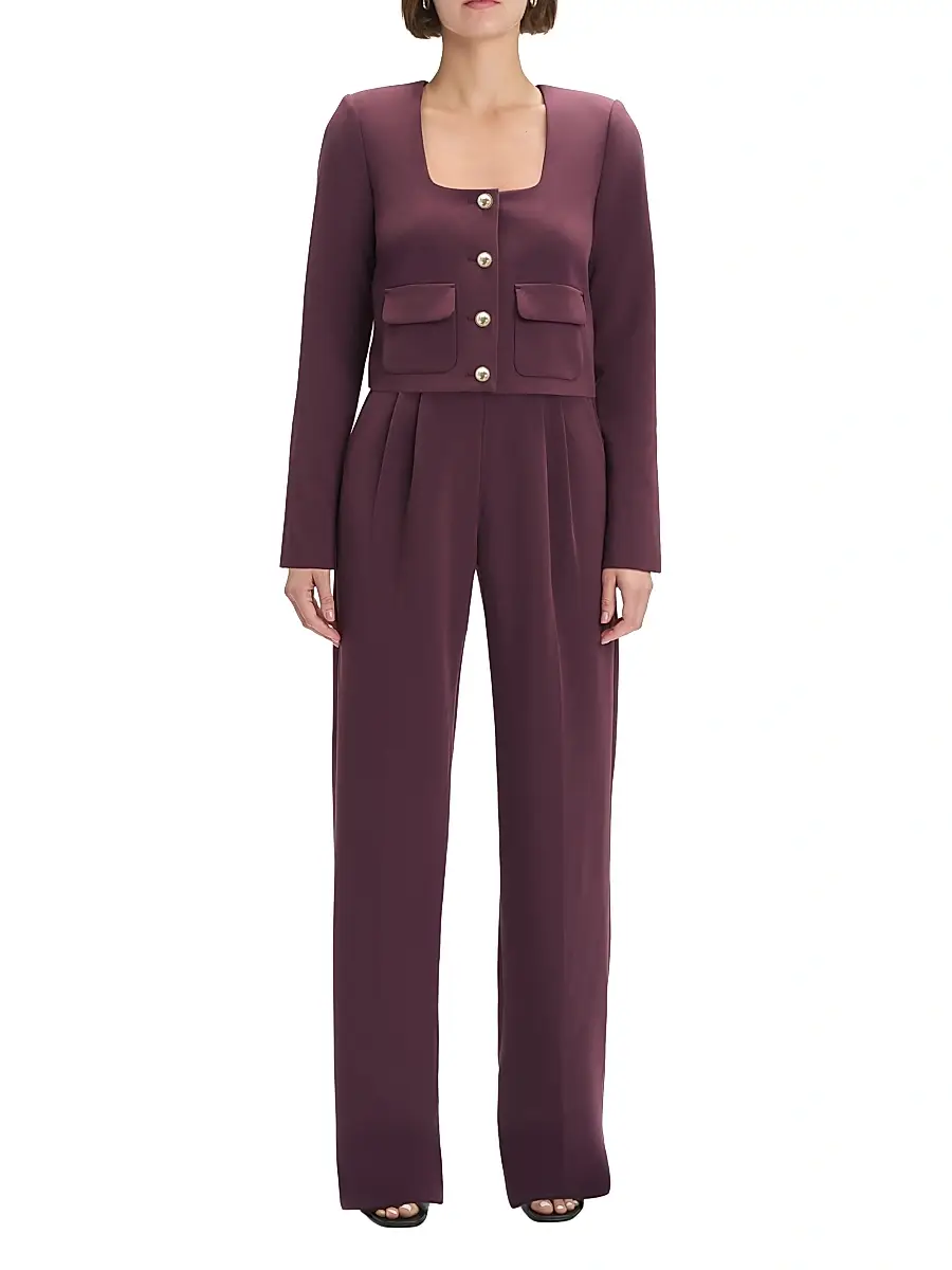 Favorite Daughter Women's The Laura Square-Neck Crop Jacket | Thumbnail 2 Favorite Daughter Women's The Laura Square-Neck Crop Jacket | Thumbnail 2