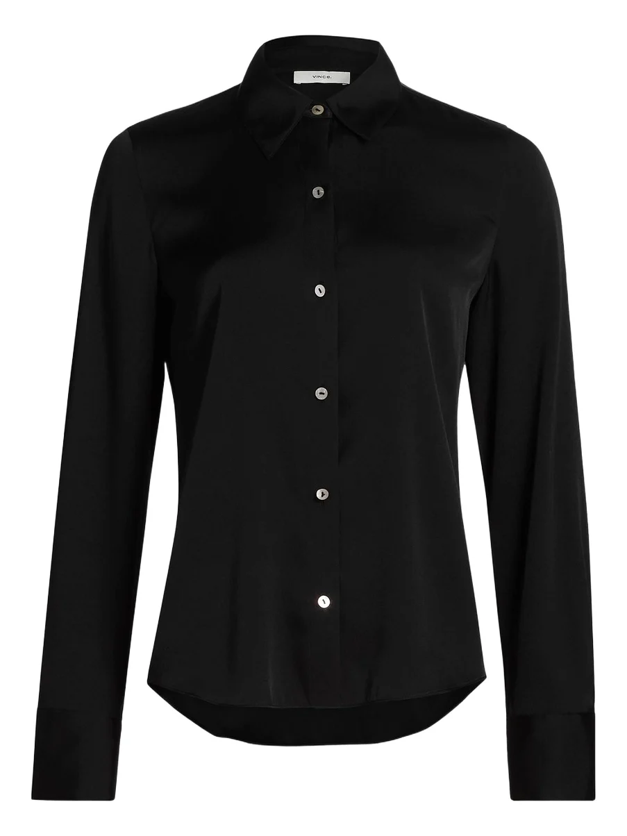 Vince Women's Slim-Fit Classic Shirt