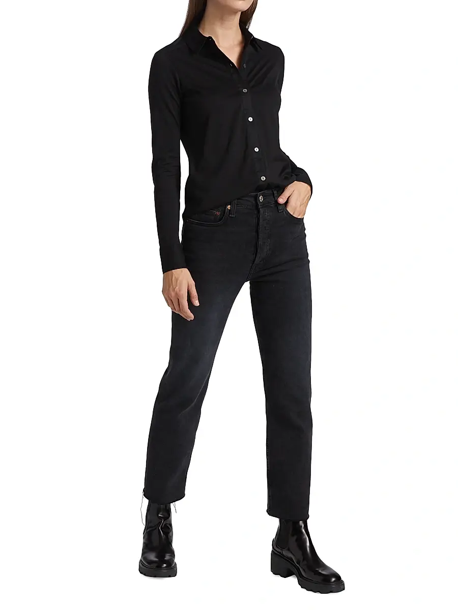 Theory Women's Riduro Organic Cotton Shirt | Thumbnail 2 Theory Women's Riduro Organic Cotton Shirt | Thumbnail 2
