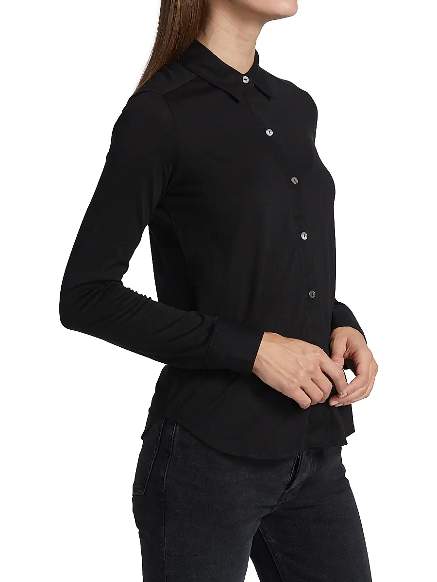 Theory Women's Riduro Organic Cotton Shirt | Thumbnail 4 Theory Women's Riduro Organic Cotton Shirt | Thumbnail 4
