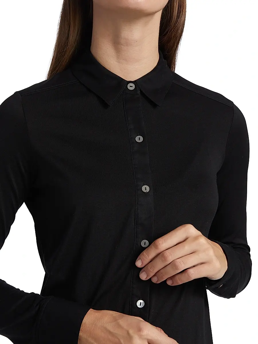 Theory Women's Riduro Organic Cotton Shirt | Thumbnail 6 Theory Women's Riduro Organic Cotton Shirt | Thumbnail 6