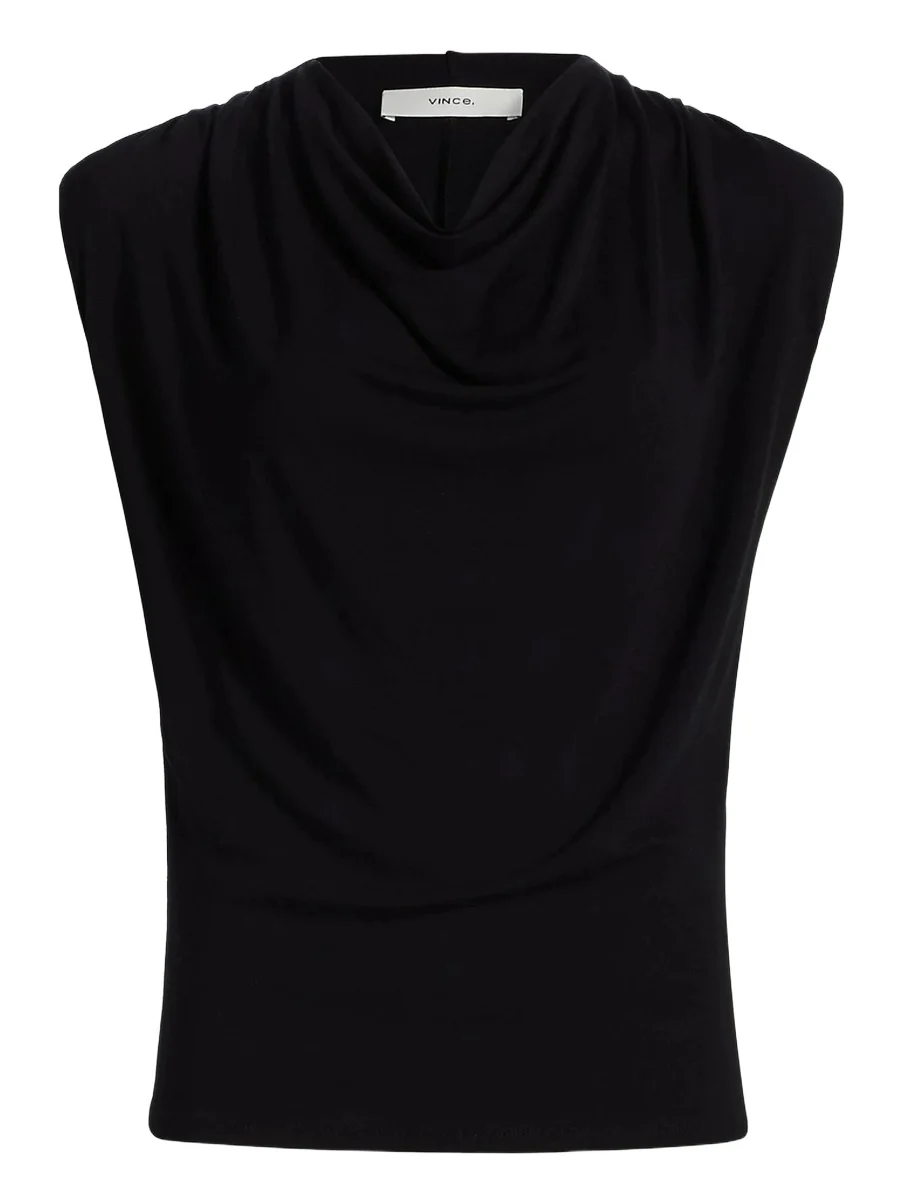 Women's Draped Cowlneck Sleeveless Top Women's Draped Cowlneck Sleeveless Top