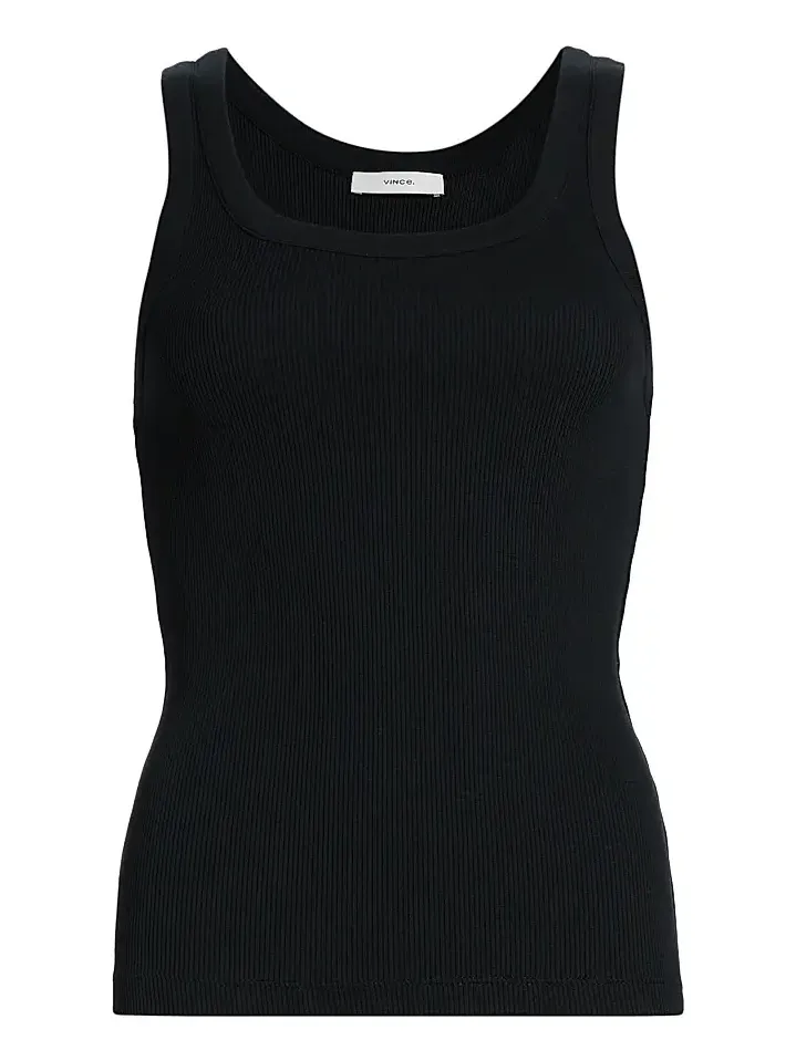 Women's Scoopneck Cotton-Blend Tank