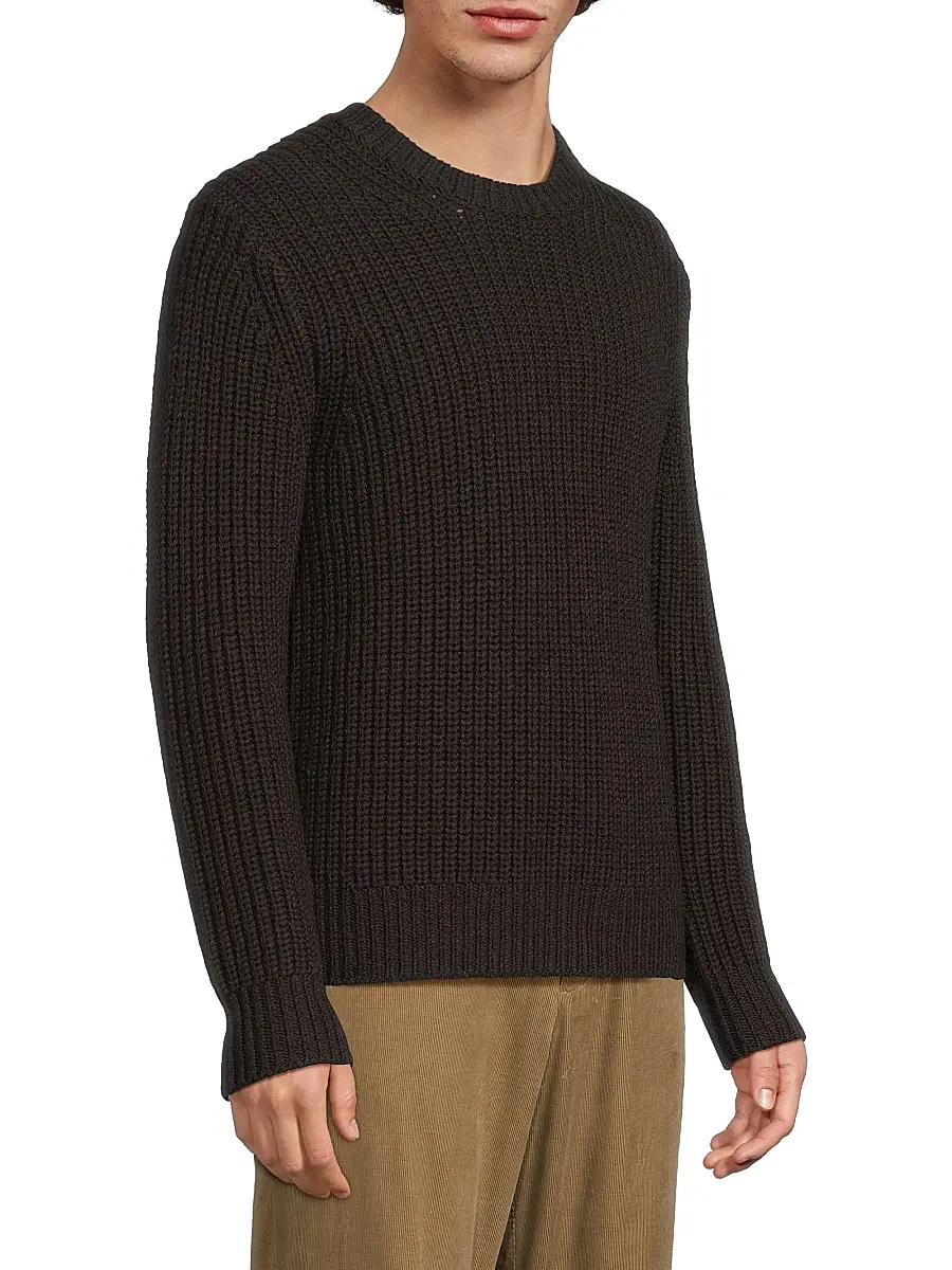 Vince Men's Utility Shaker Crewneck Sweater | Thumbnail 4 Vince Men's Utility Shaker Crewneck Sweater | Thumbnail 4