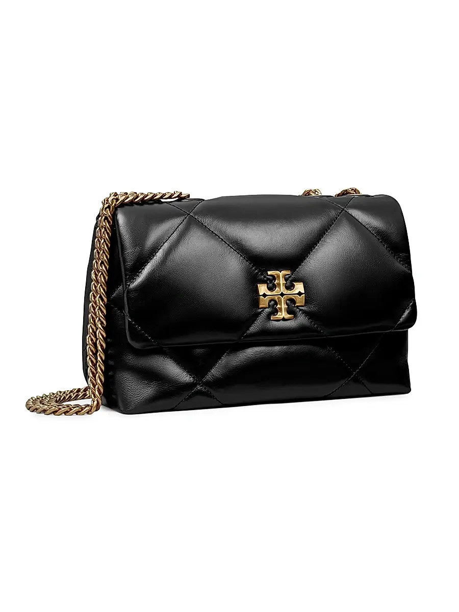 Tory Burch Women's Small Kira Diamond Leather Shoulder Bag | Thumbnail 5 Tory Burch Women's Small Kira Diamond Leather Shoulder Bag | Thumbnail 5