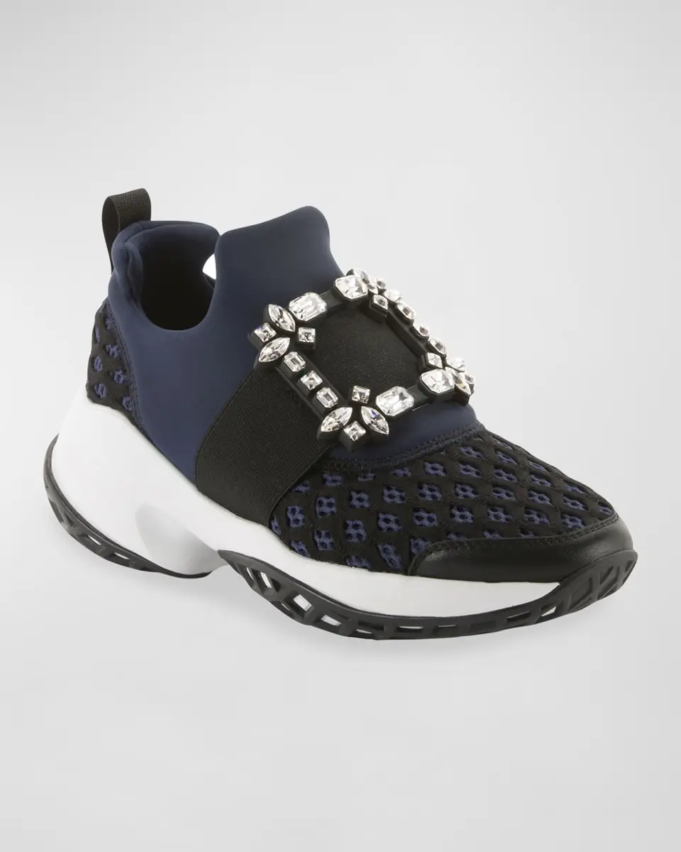 Roger Vivier Running Strass Buckle Stretch Sneakers | Thumbnail 2 Roger Vivier Running Strass Buckle Stretch Sneakers | Thumbnail 2