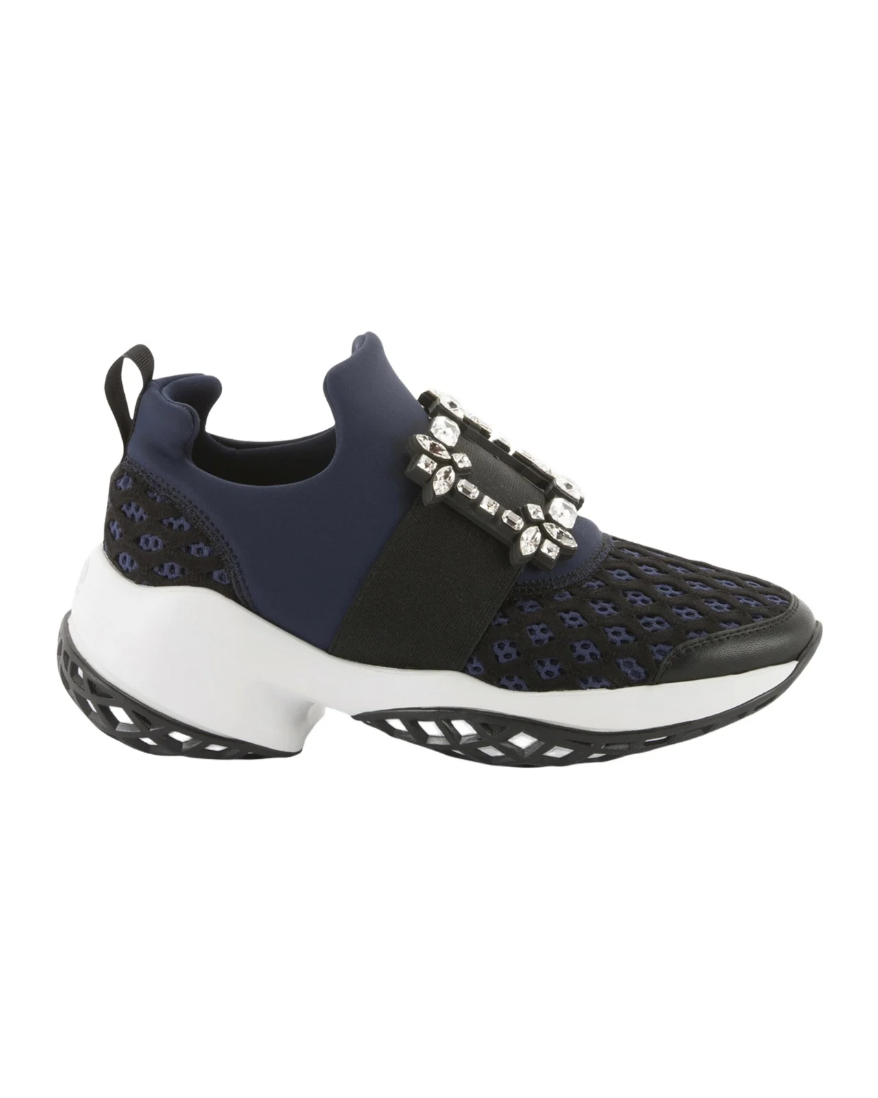 Running Strass Buckle Stretch Sneakers