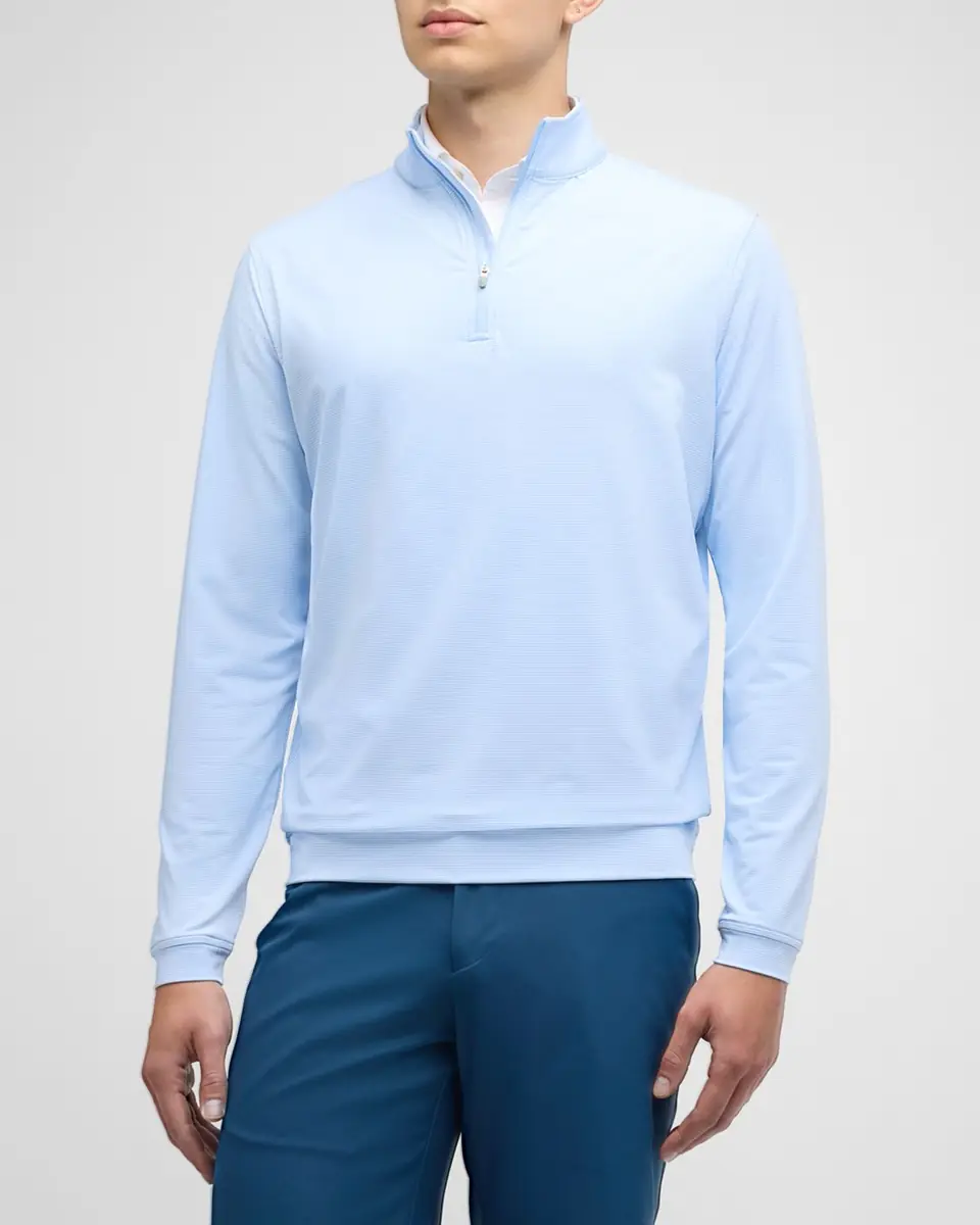Peter Millar Men's Perth Micro-Stripe Half-Zip Sweater | Thumbnail 2 Peter Millar Men's Perth Micro-Stripe Half-Zip Sweater | Thumbnail 2