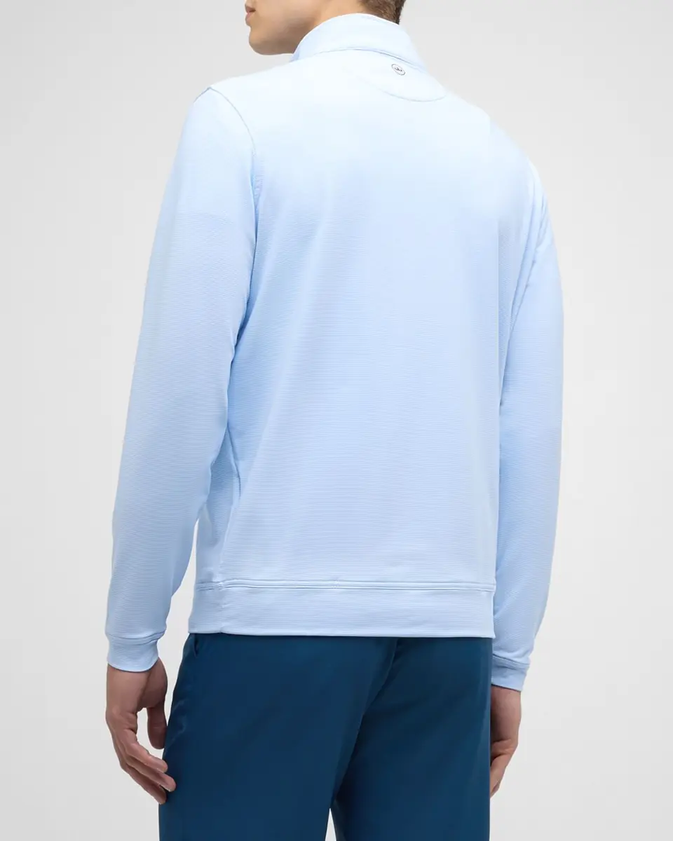 Peter Millar Men's Perth Micro-Stripe Half-Zip Sweater | Thumbnail 4 Peter Millar Men's Perth Micro-Stripe Half-Zip Sweater | Thumbnail 4