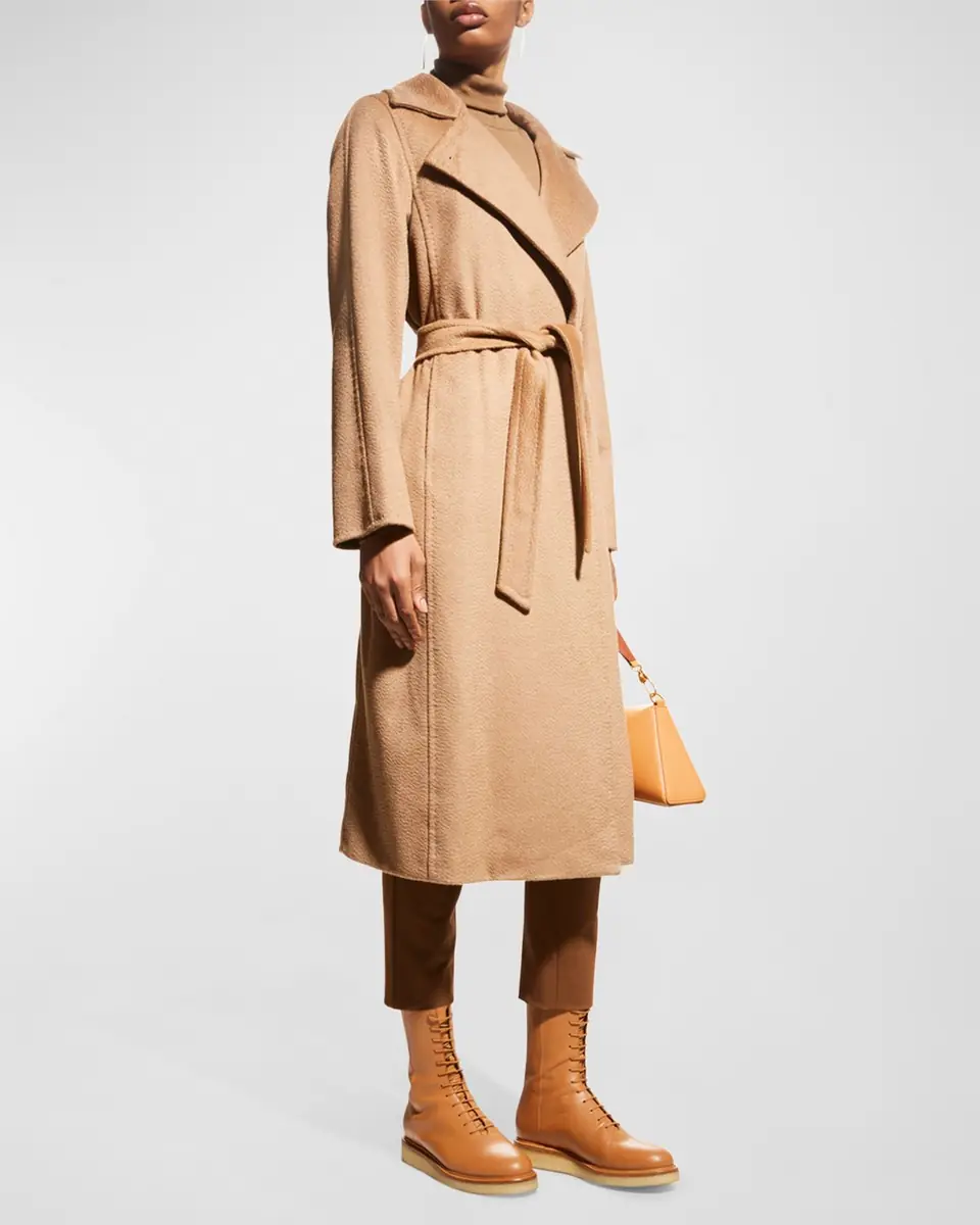 Max Mara Manuela Belted Camel Hair Coat | Thumbnail 2 Max Mara Manuela Belted Camel Hair Coat | Thumbnail 2