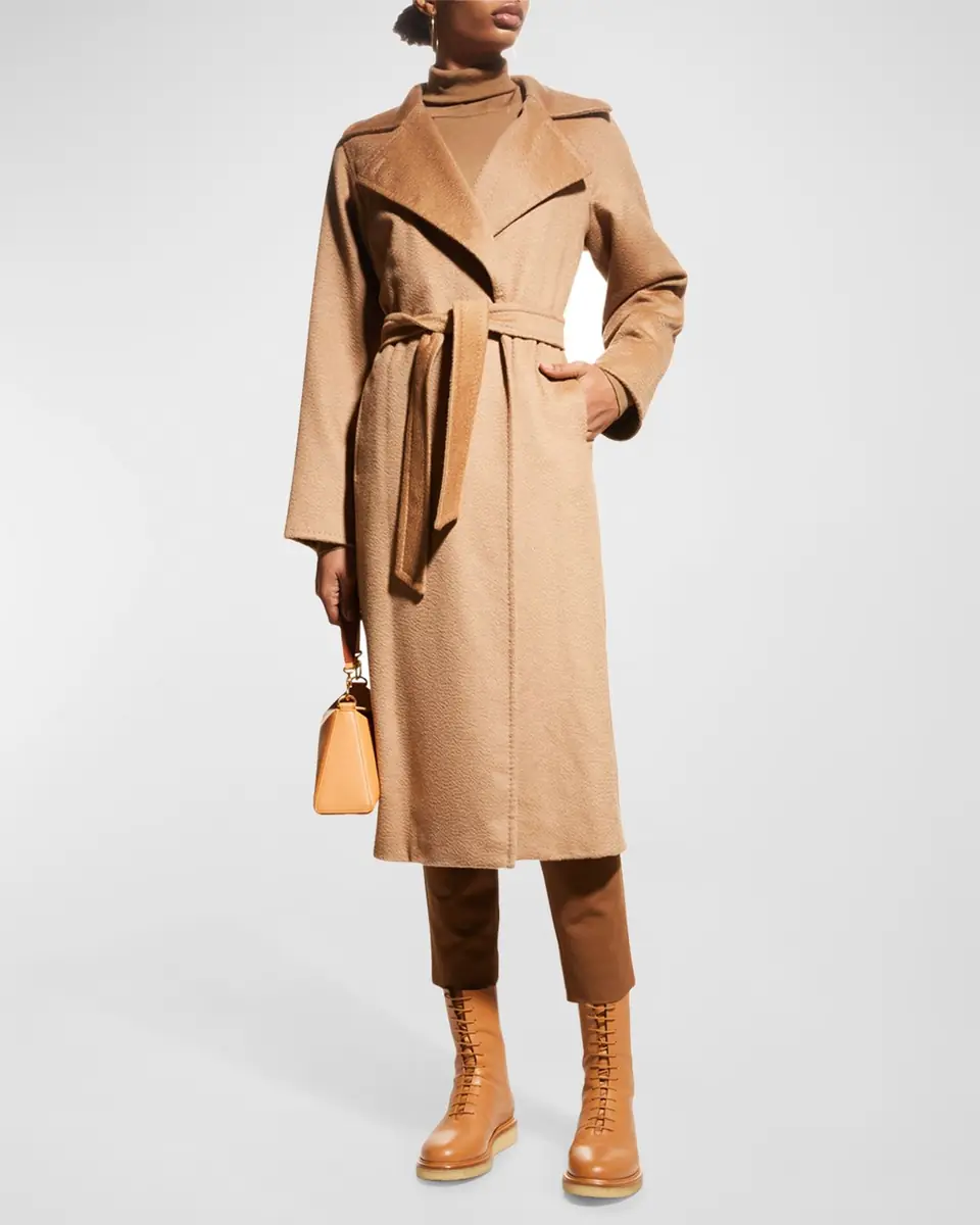 Max Mara Manuela Belted Camel Hair Coat | Thumbnail 3 Max Mara Manuela Belted Camel Hair Coat | Thumbnail 3