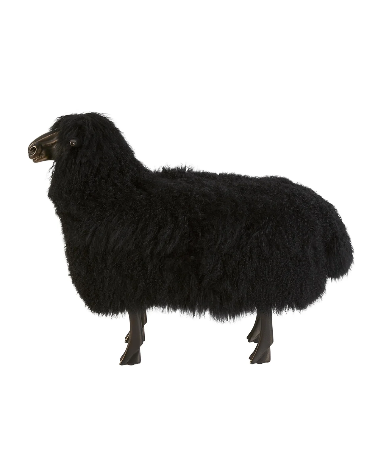 Interlude Home Maddox Sheepskin Bench
