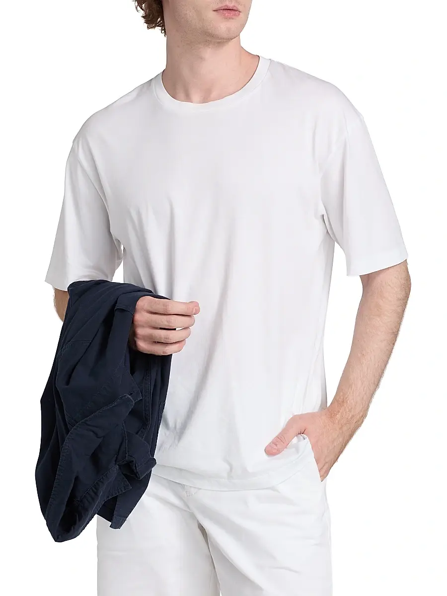 Frame Men's Light Cotton T-Shirt | Thumbnail 3 Frame Men's Light Cotton T-Shirt | Thumbnail 3