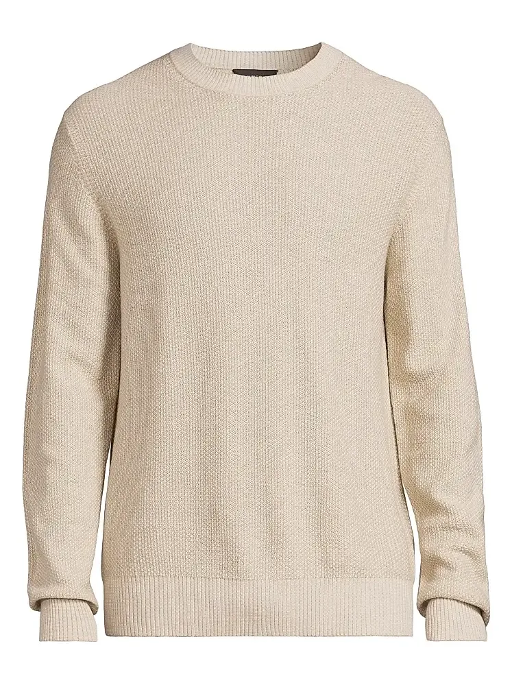 Men's Geo Jacquard Long-Sleeve Crewneck Sweater Men's Geo Jacquard Long-Sleeve Crewneck Sweater