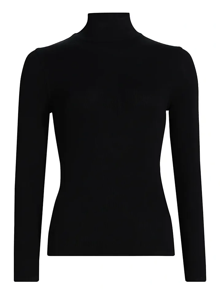 Women's Fine Rib-Knit Turtleneck Women's Fine Rib-Knit Turtleneck