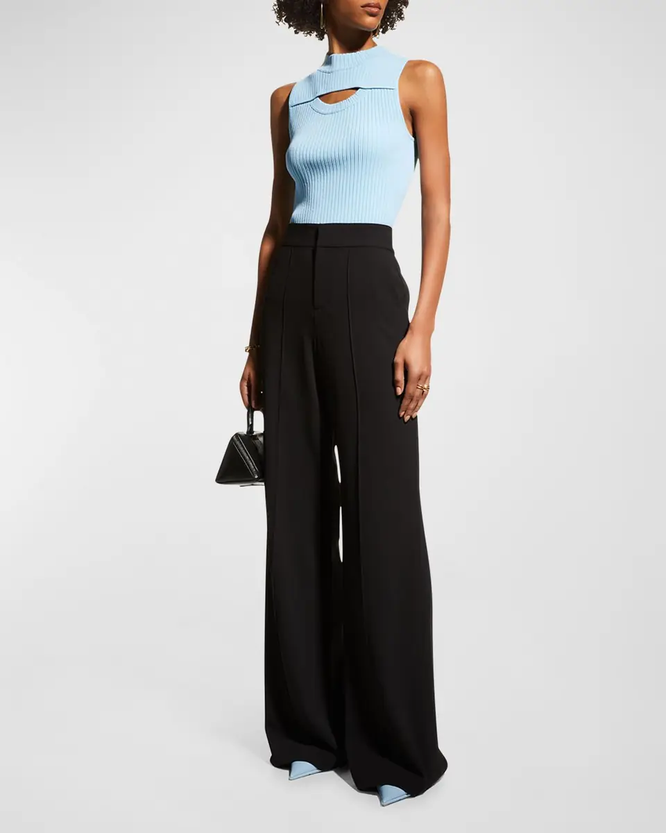 Alice + Olivia Dylan High-Waist Wide-Leg Pants | Thumbnail 2 Alice + Olivia Dylan High-Waist Wide-Leg Pants | Thumbnail 2