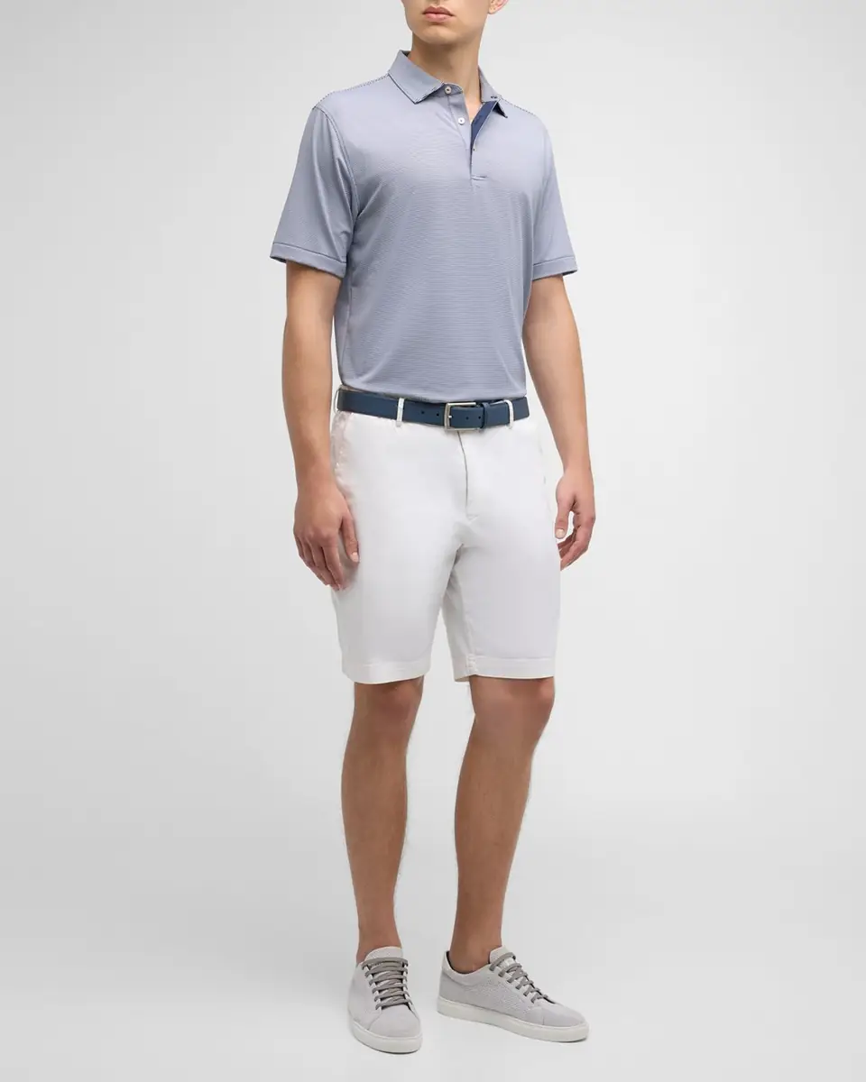 Peter Millar Men's Jubilee Stripe Stretch-Jersey Polo Shirt | Thumbnail 2 Peter Millar Men's Jubilee Stripe Stretch-Jersey Polo Shirt | Thumbnail 2