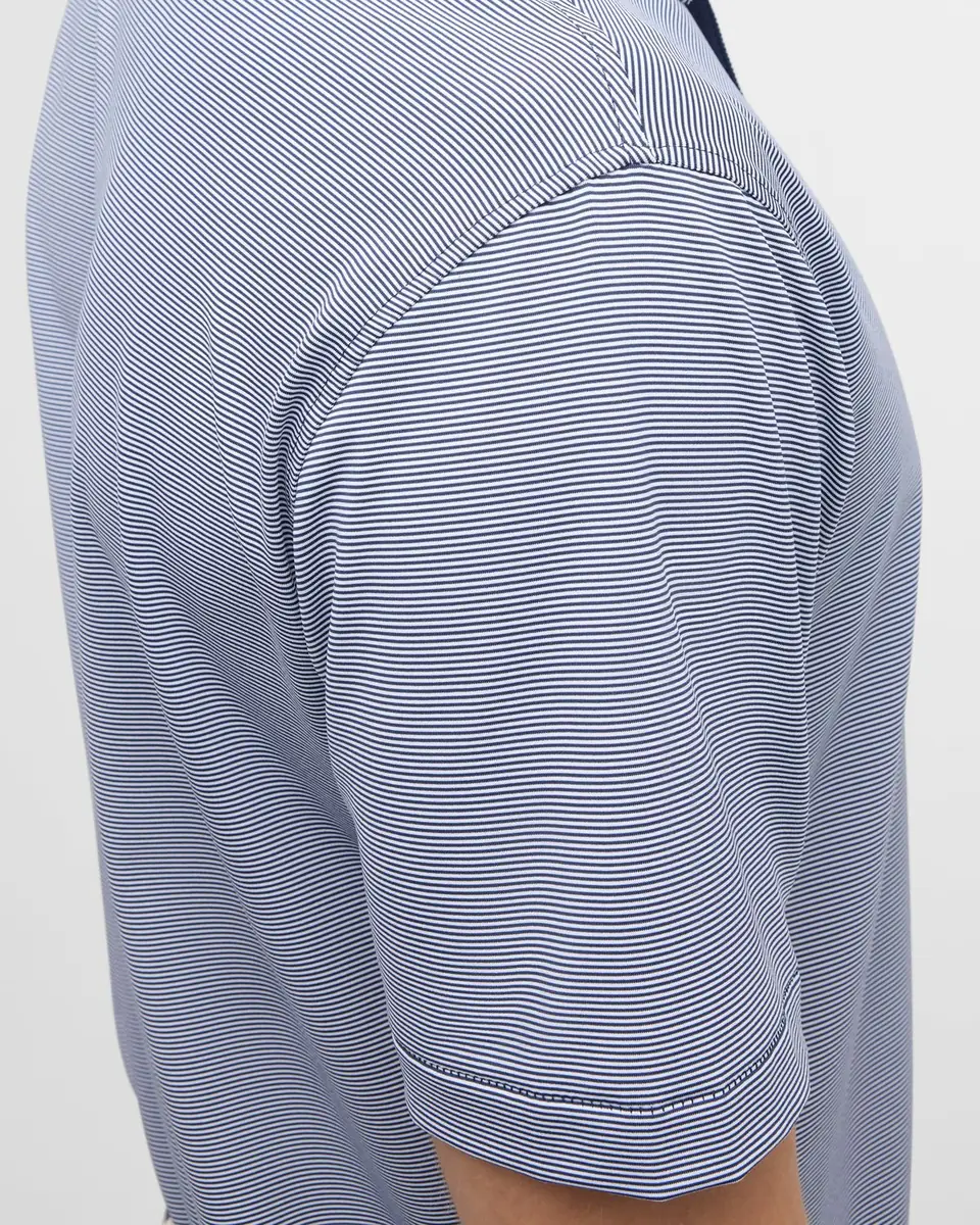 Peter Millar Men's Jubilee Stripe Stretch-Jersey Polo Shirt | Thumbnail 7 Peter Millar Men's Jubilee Stripe Stretch-Jersey Polo Shirt | Thumbnail 7
