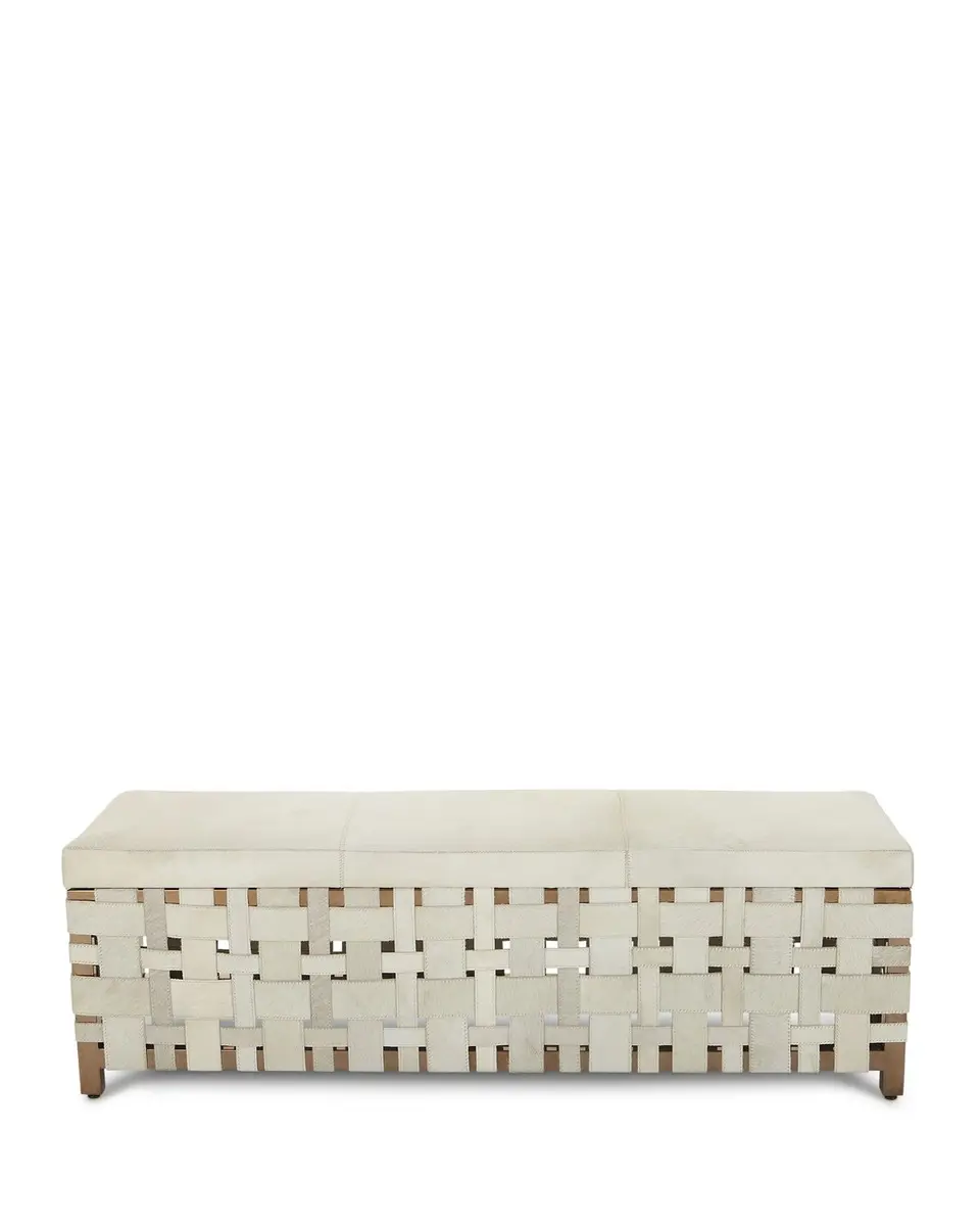 Arteriors Ellis Hair Hide Bench | Thumbnail 2