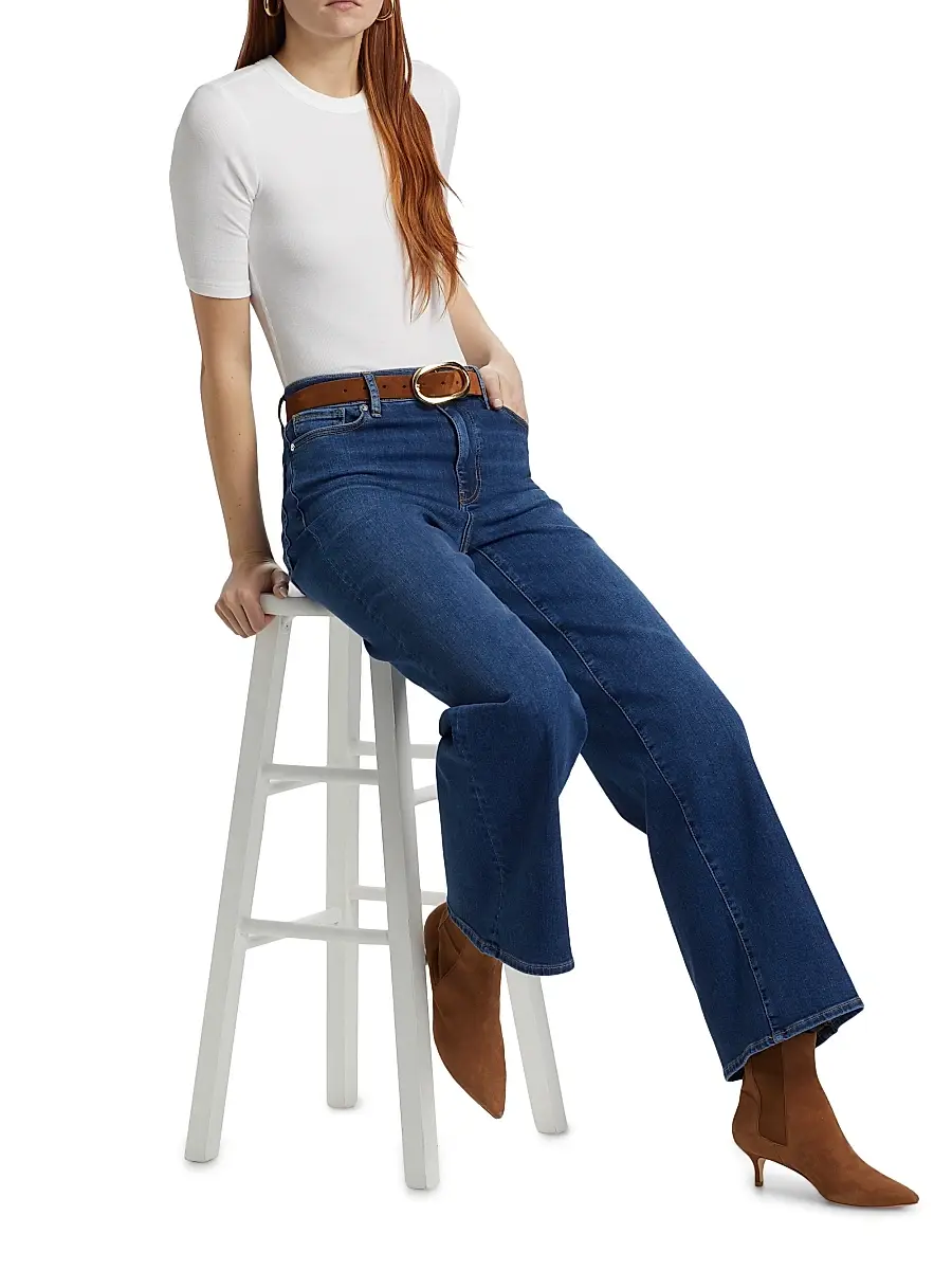 Frame Women's Rib Crewneck T-Shirt | Thumbnail 2 Frame Women's Rib Crewneck T-Shirt | Thumbnail 2