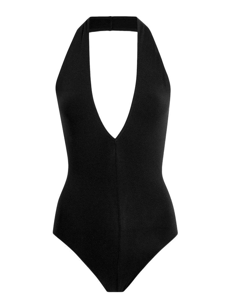 Women's Ballet Deep Plunge Halterneck Bodysuit Women's Ballet Deep Plunge Halterneck Bodysuit