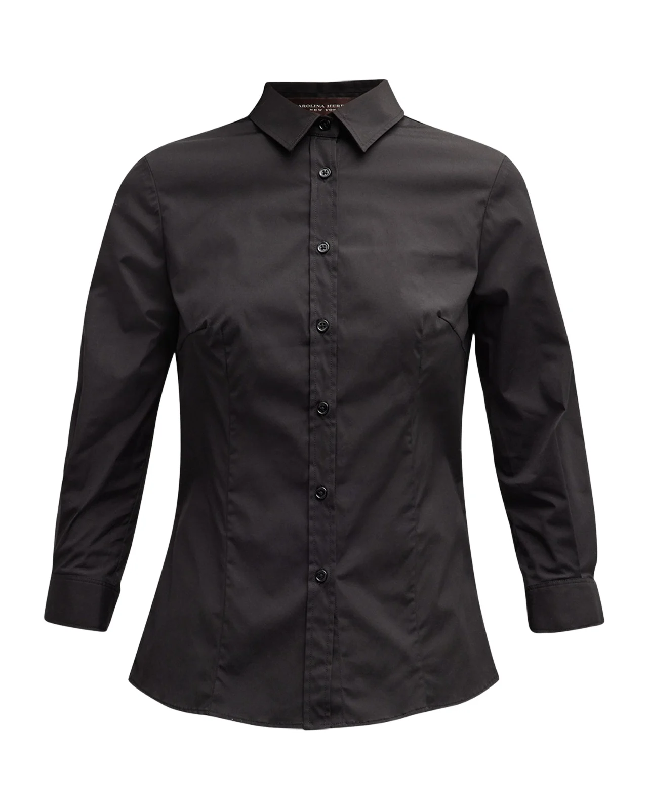 Carolina Herrera Classic Cotton Button-Front Shirt
