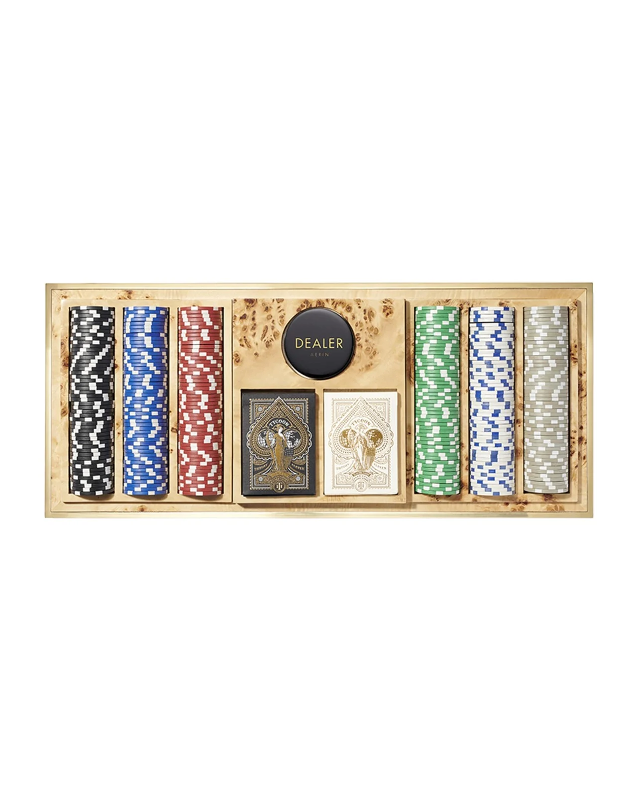 AERIN Faux Shagreen Poker Set