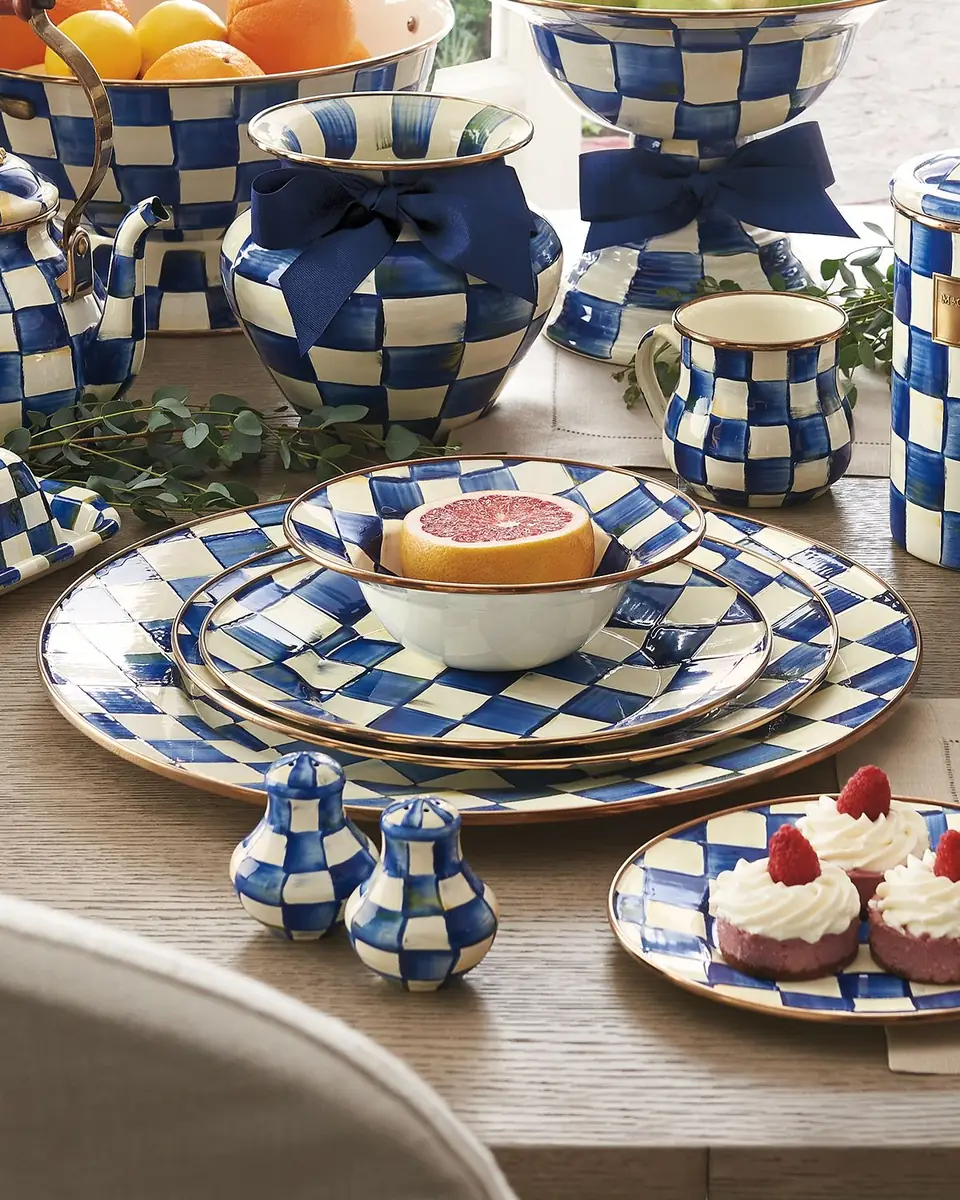 MacKenzie-Childs Royal Check Charger Plate | Thumbnail 2
