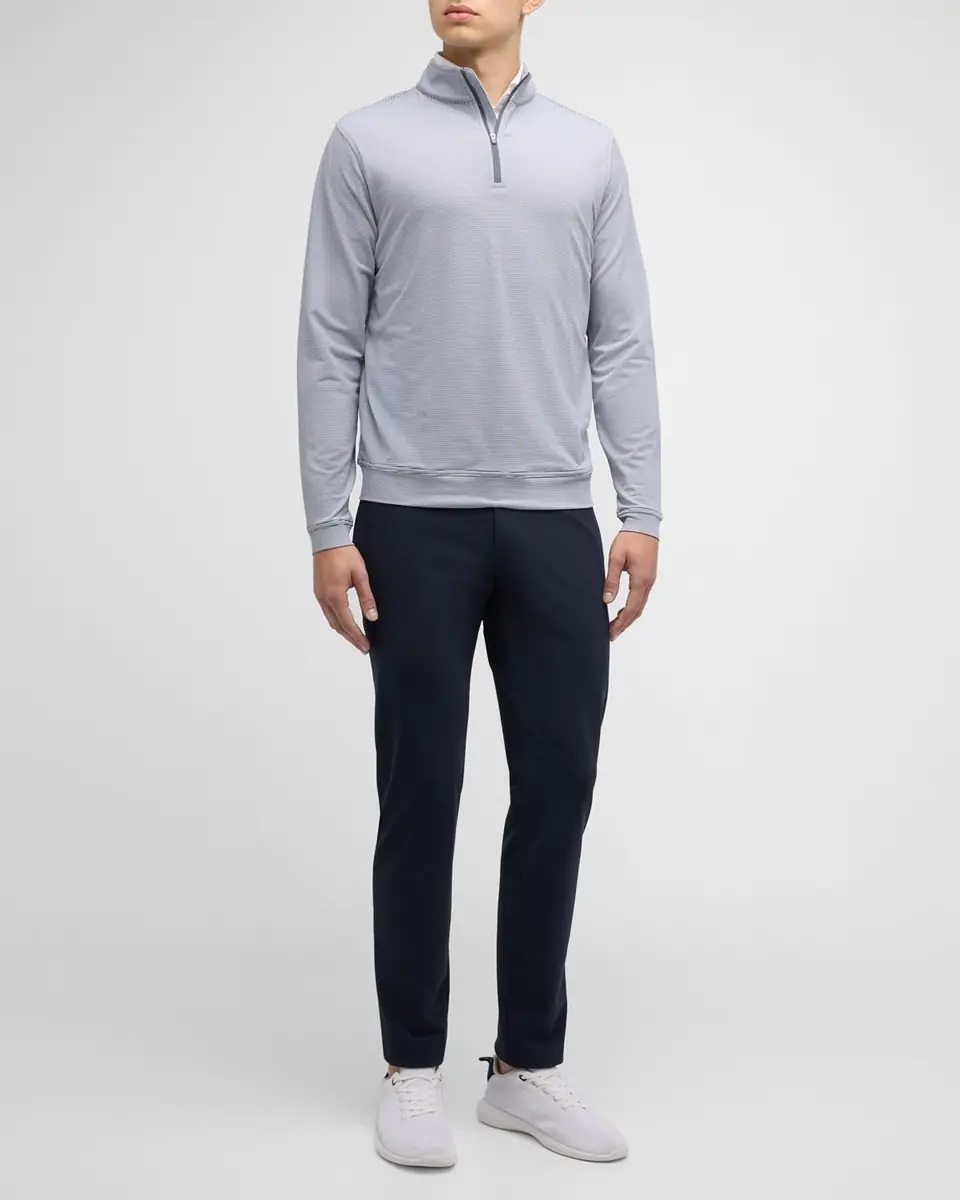 Peter Millar Men's Perth Micro-Stripe Half-Zip Sweater | Thumbnail 3 Peter Millar Men's Perth Micro-Stripe Half-Zip Sweater | Thumbnail 3