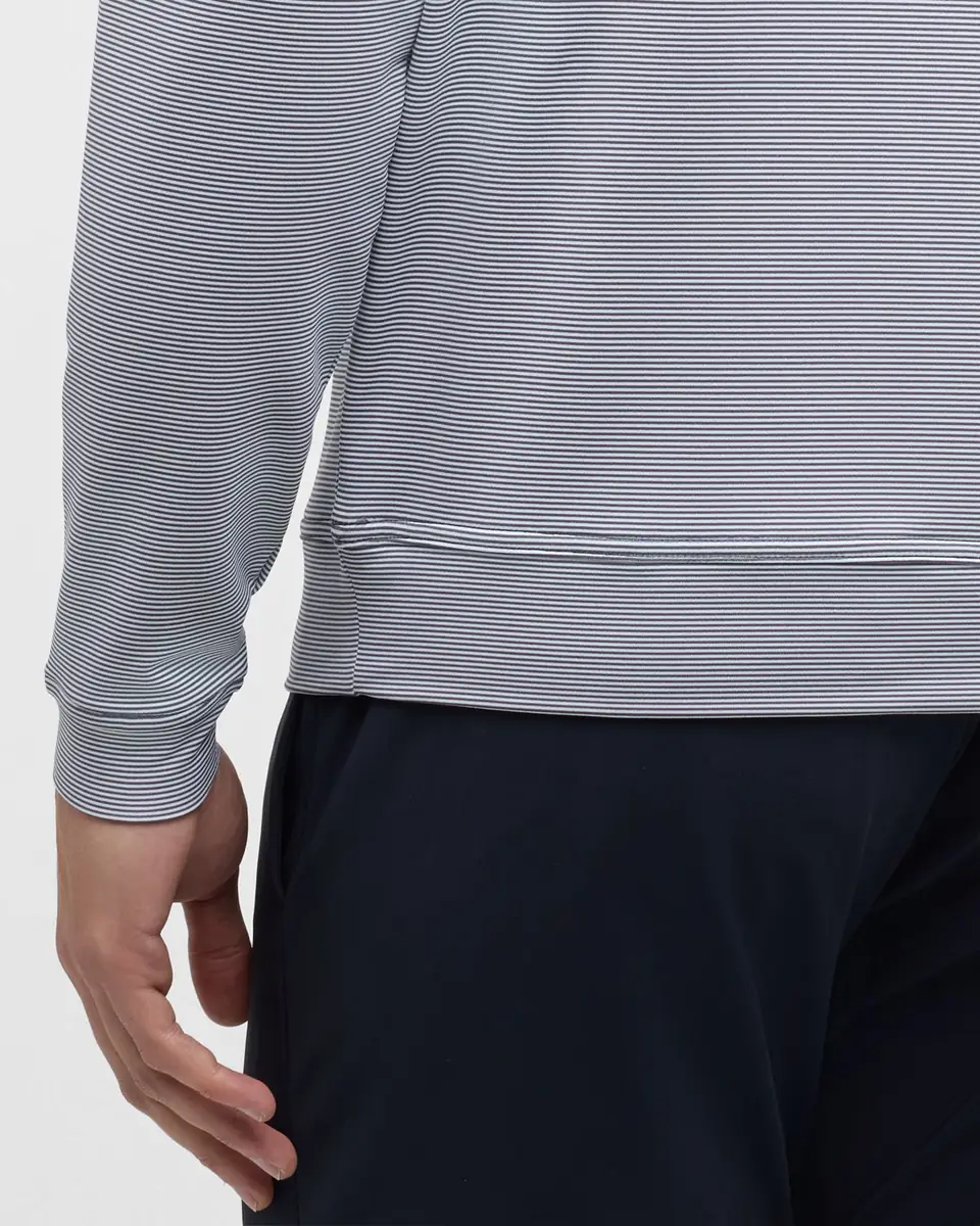 Peter Millar Men's Perth Micro-Stripe Half-Zip Sweater | Thumbnail 7 Peter Millar Men's Perth Micro-Stripe Half-Zip Sweater | Thumbnail 7