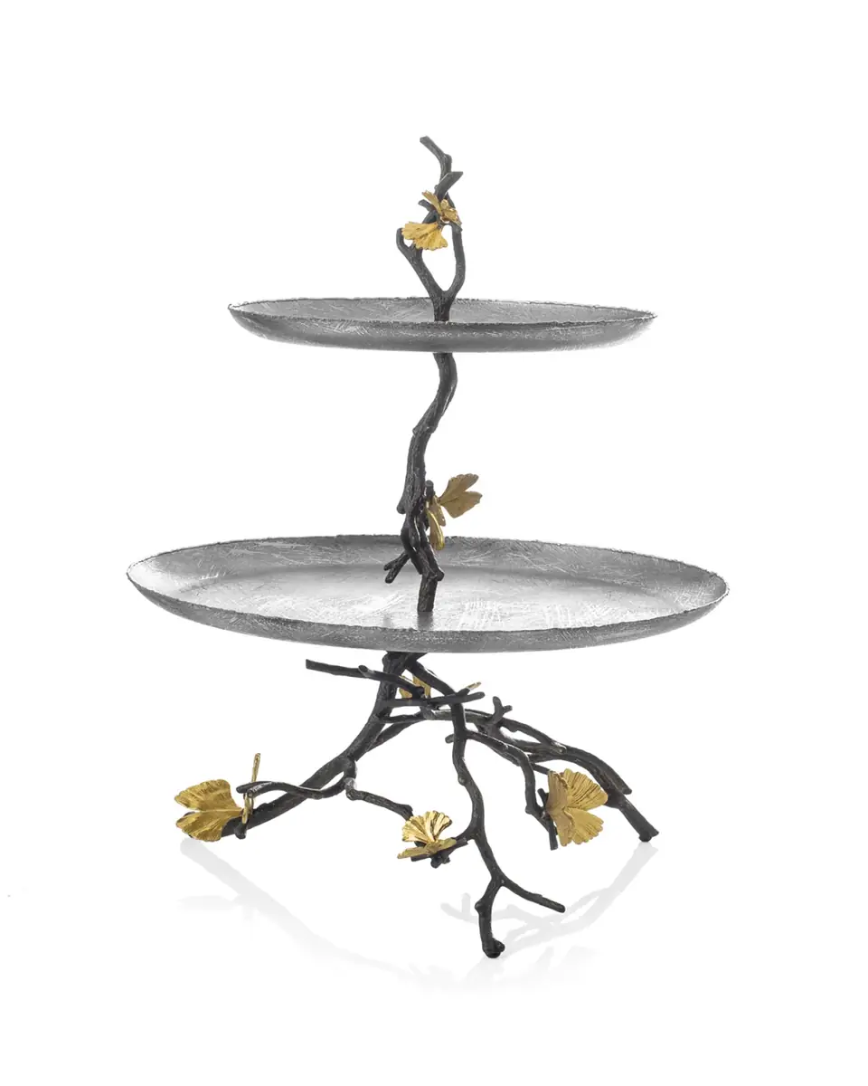 Michael Aram Butterfly Ginkgo 2 Tier Etagere | Thumbnail 2
