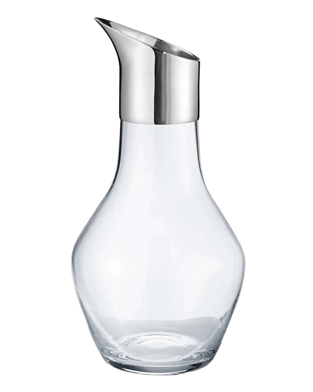 Georg Jensen Sky Glass & Stainless Steel Water Pitcher