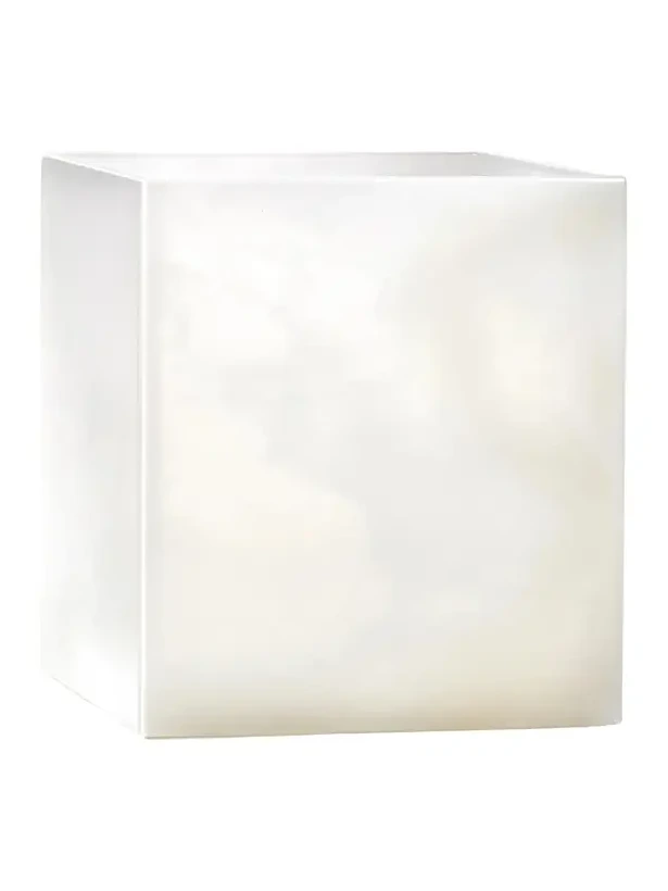 Labrazel Hielo White Onyx Wastebasket