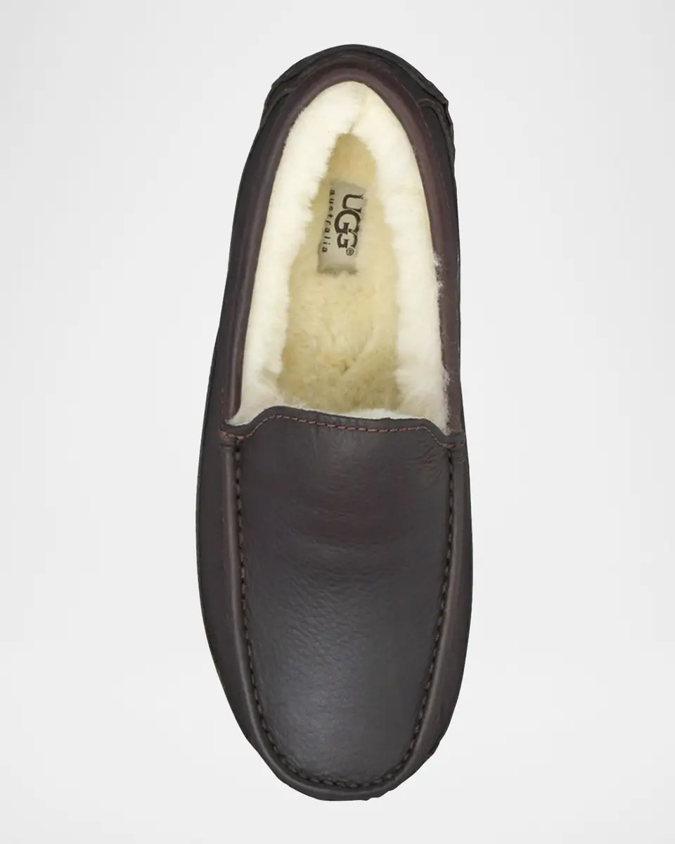 UGG Men's Ascot Water-Resistant Leather Slippers | Thumbnail 3 UGG Men's Ascot Water-Resistant Leather Slippers | Thumbnail 3