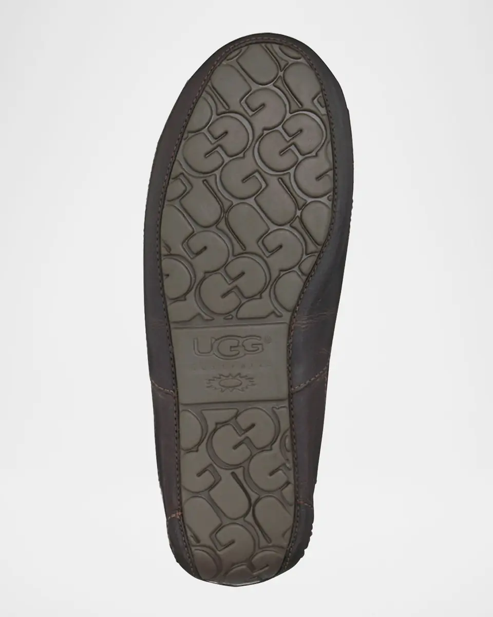 UGG Men's Ascot Water-Resistant Leather Slippers | Thumbnail 5 UGG Men's Ascot Water-Resistant Leather Slippers | Thumbnail 5