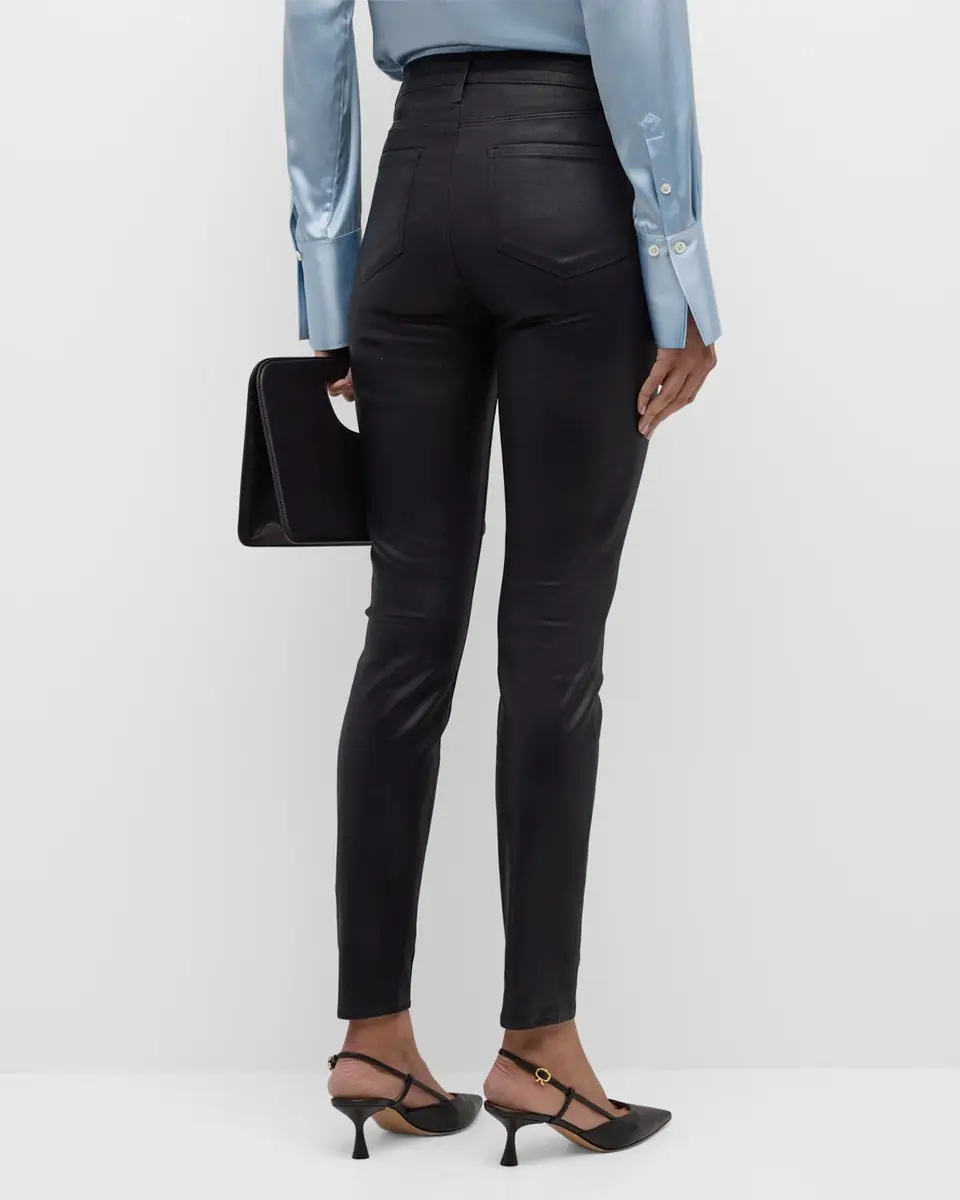 L'Agence Marguerite Coated Modal Denim High-Rise Skinny Jeans | Thumbnail 6 L'Agence Marguerite Coated Modal Denim High-Rise Skinny Jeans | Thumbnail 6