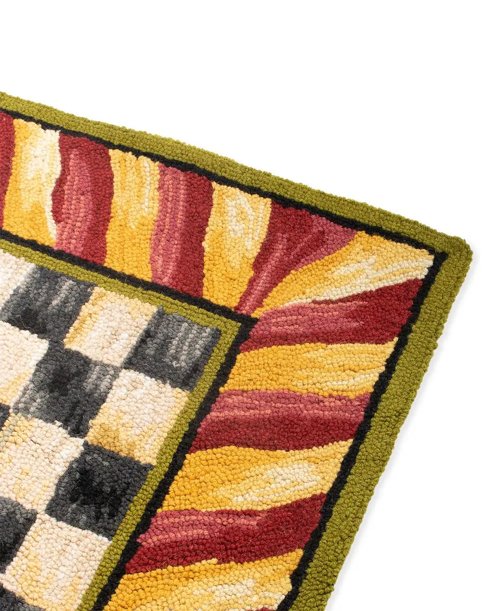MacKenzie-Childs Courtly Check Rug, 2 ' x 3 ' | Thumbnail 2 MacKenzie-Childs Courtly Check Rug, 2 ' x 3 ' | Thumbnail 2