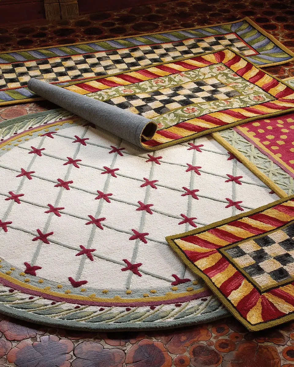 MacKenzie-Childs Courtly Check Rug, 2 ' x 3 ' | Thumbnail 3 MacKenzie-Childs Courtly Check Rug, 2 ' x 3 ' | Thumbnail 3