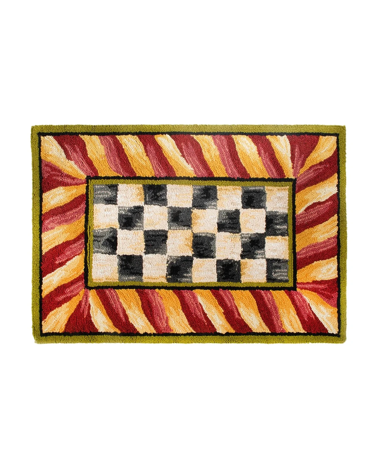 MacKenzie-Childs Courtly Check Rug, 2 ' x 3 ' | Thumbnail 1 MacKenzie-Childs Courtly Check Rug, 2 ' x 3 ' | Thumbnail 1